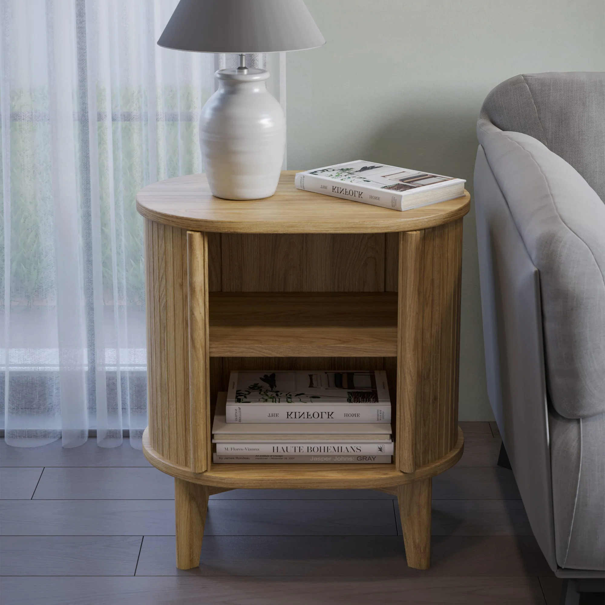 Mendes - Wooden Side Table - Image 4