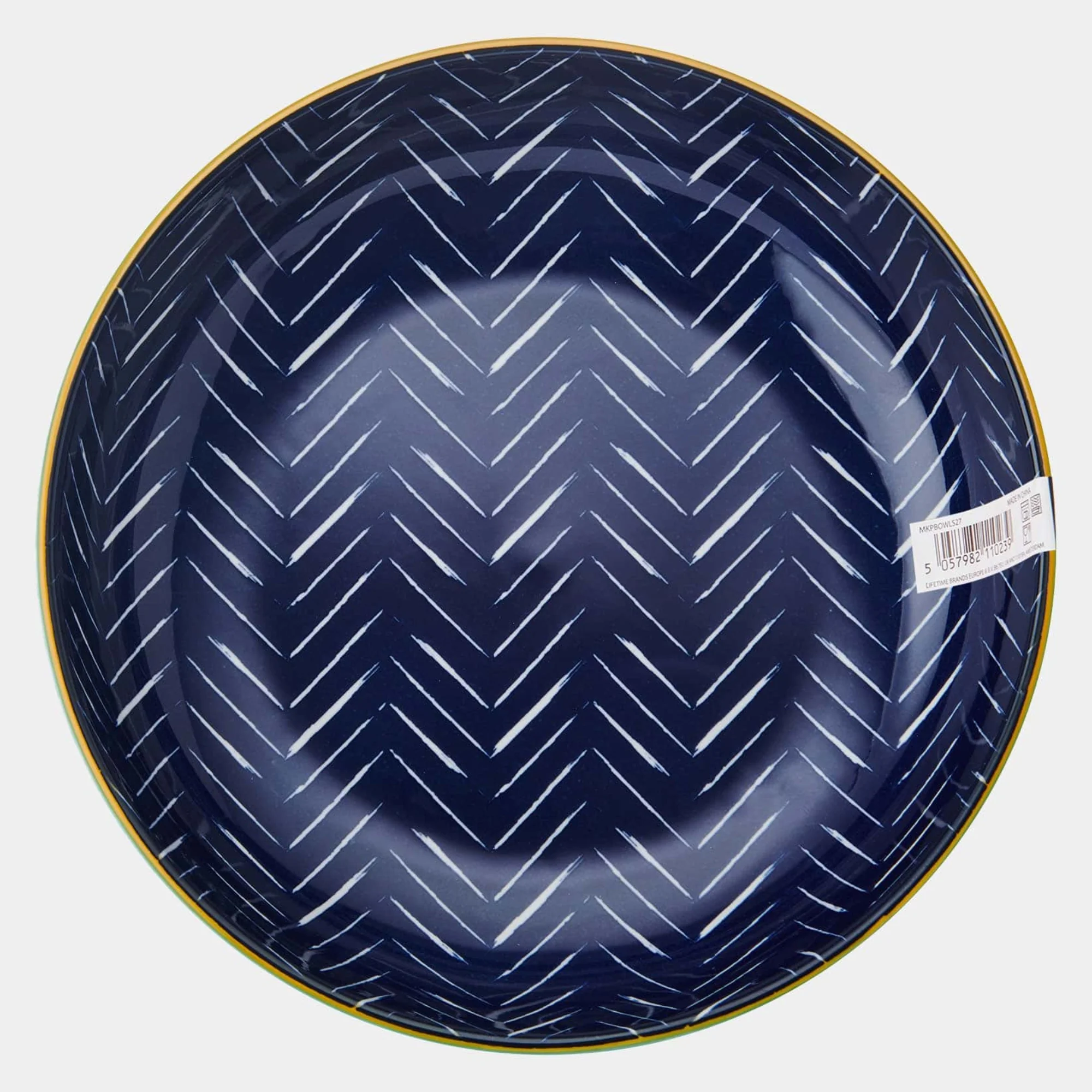 Mikasa - Indigo Chevron Pasta Bowl - Image 6
