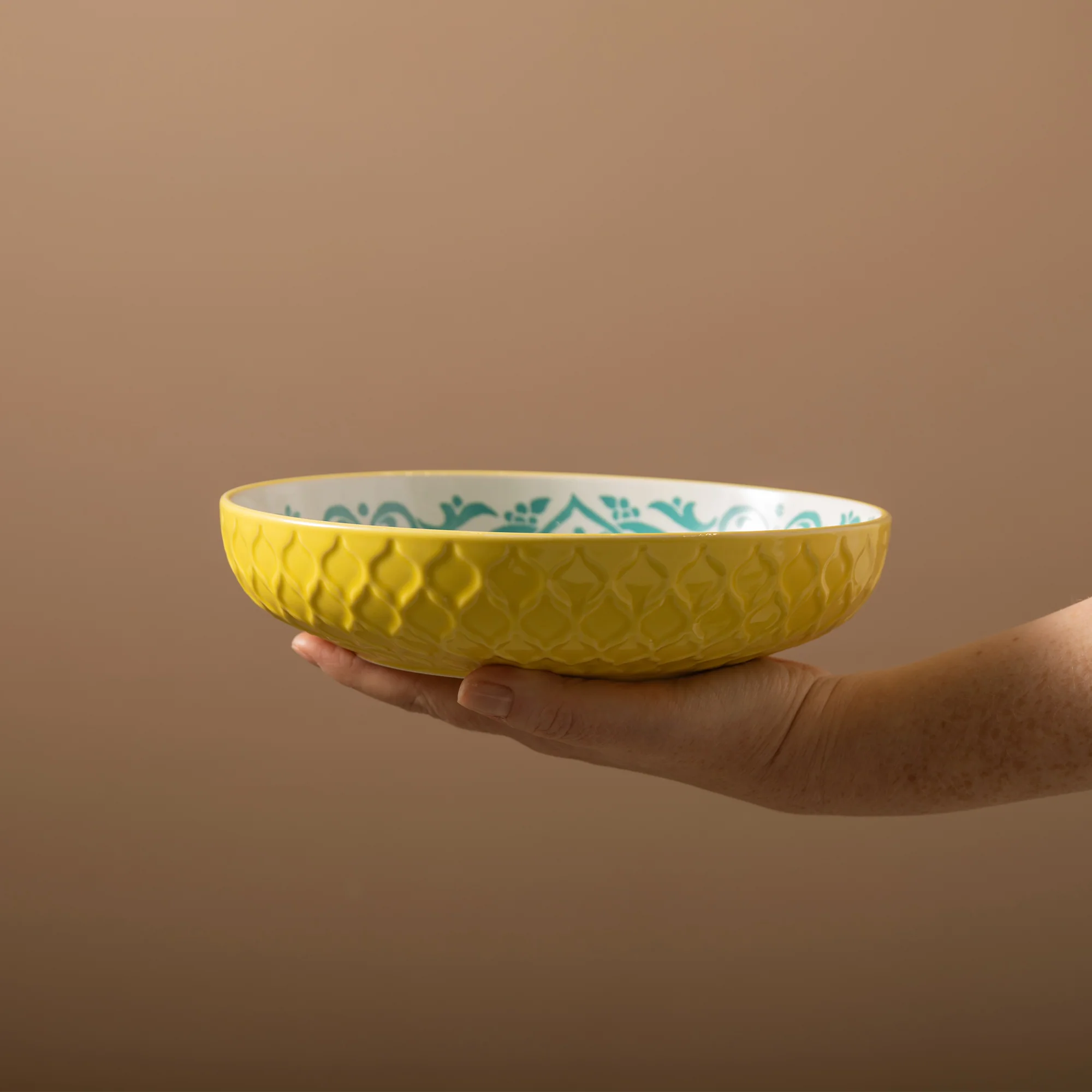 Mikasa Mediterranean Yellow & Blue - Pasta Bowls, Set of 4 - Image 6