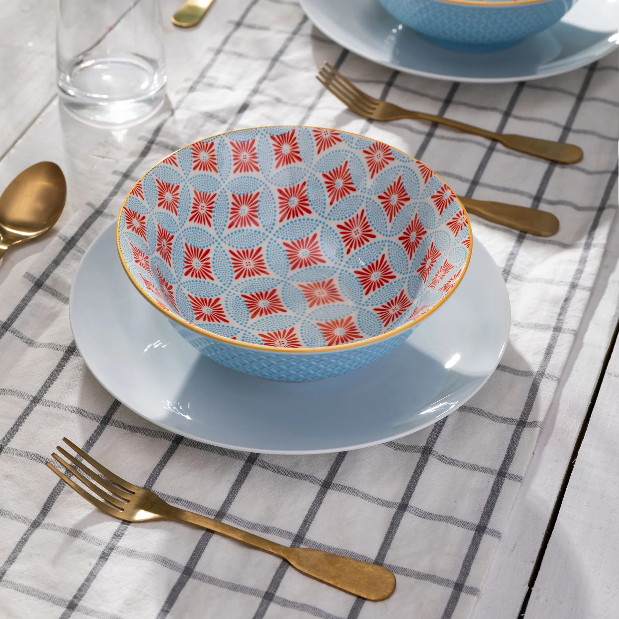 Mikasa Blue Mosaic - Ramen Bowls, Set of 4 - Image 5
