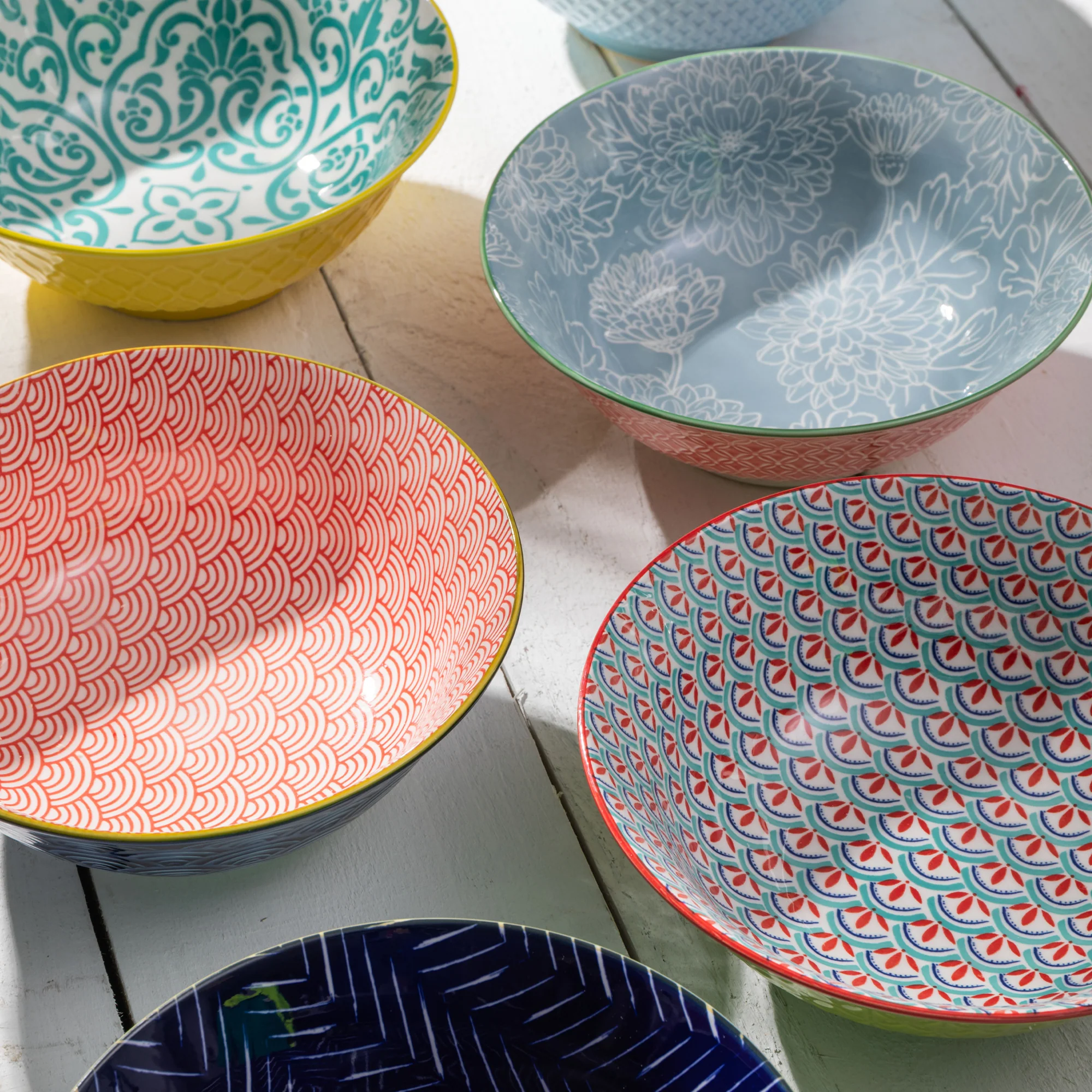 Mikasa Blue Mosaic - Ramen Bowls, Set of 4 - Image 7