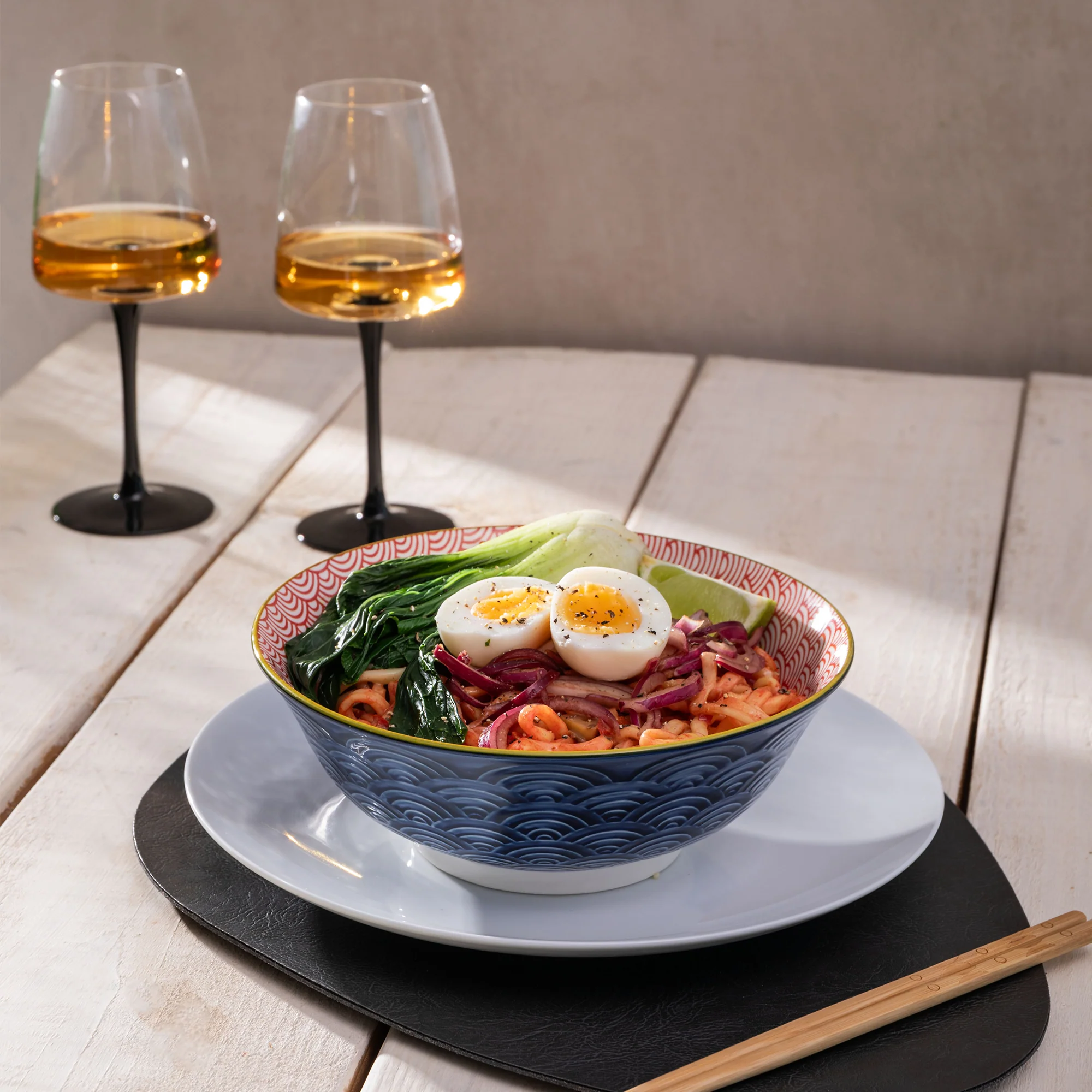 Mikasa Red & Blue - Ramen Bowls, Set of 4 - Image 5