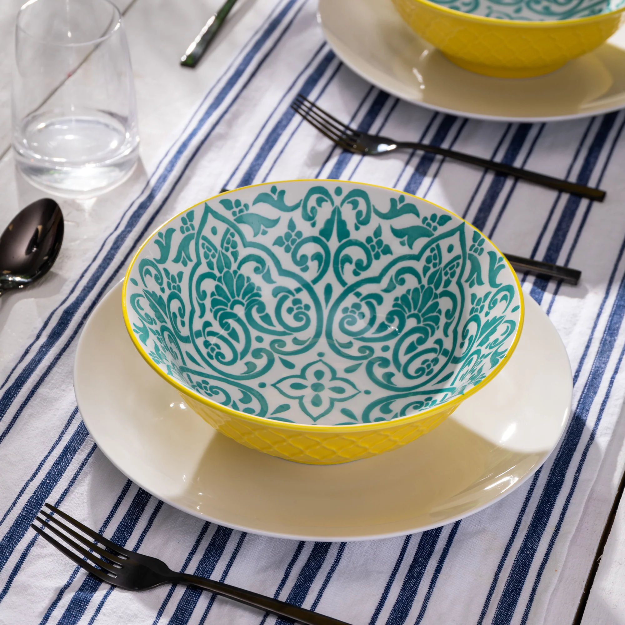 Mikasa Yellow & Blue - Ramen Bowl, Set of 4 - Image 2
