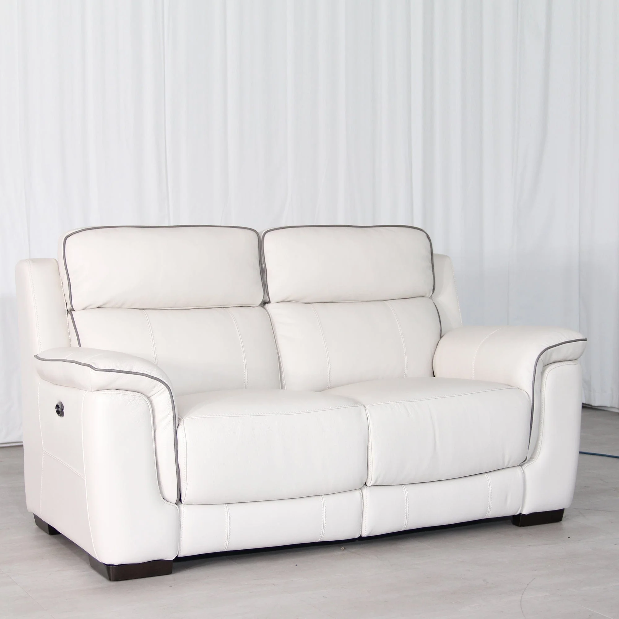 Monza - 2.5 Seat Power Recliner Sofa, Leather - Image 4