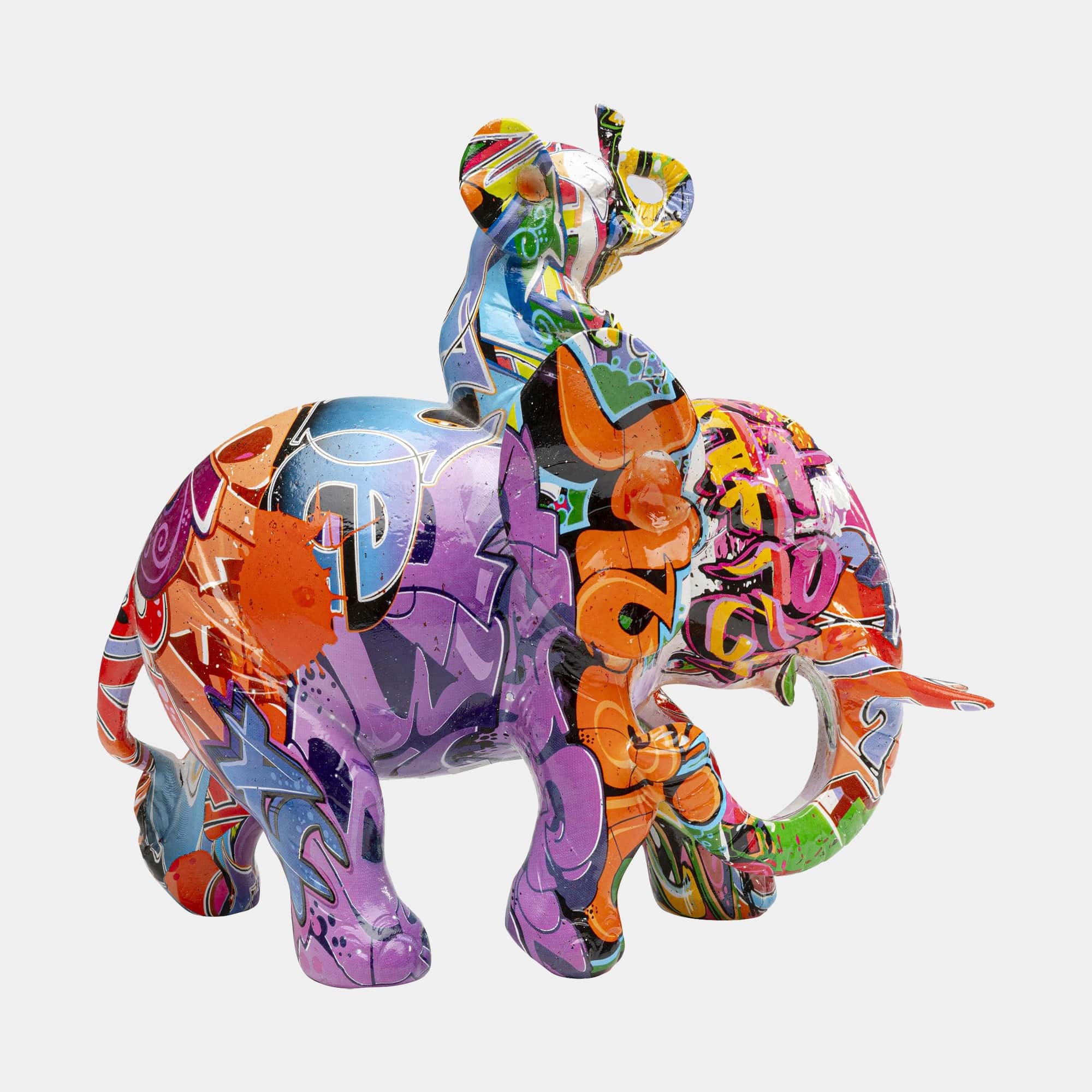 Graffiti - Multicoloured Elephant Ornament