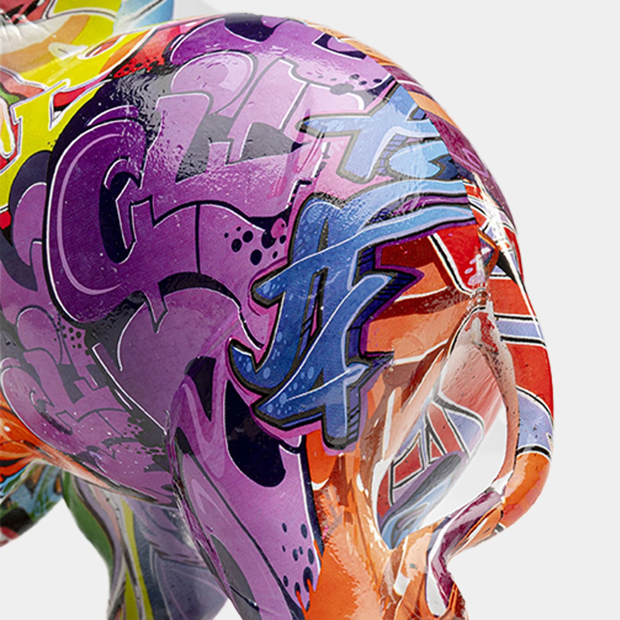 Graffiti - Multicoloured Elephant Ornament - Image 8