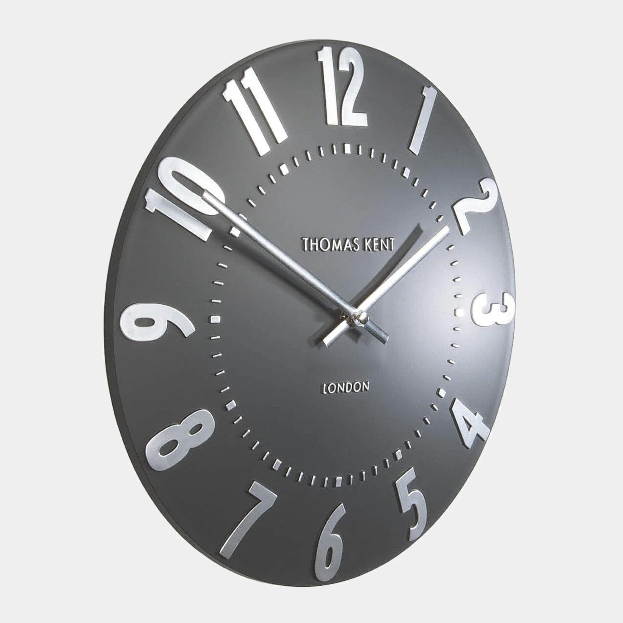 Mulberry Large - Wall Clock, Graphite & Silver - Image 3