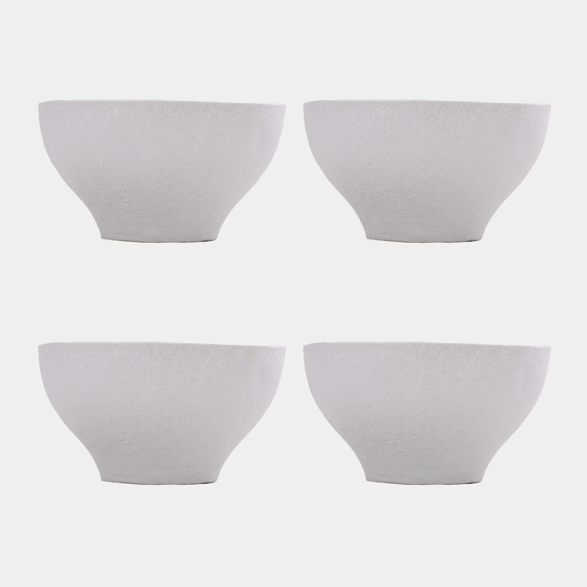 Mylor Soft White Stoneware - Cereal Bowls, Set of 4