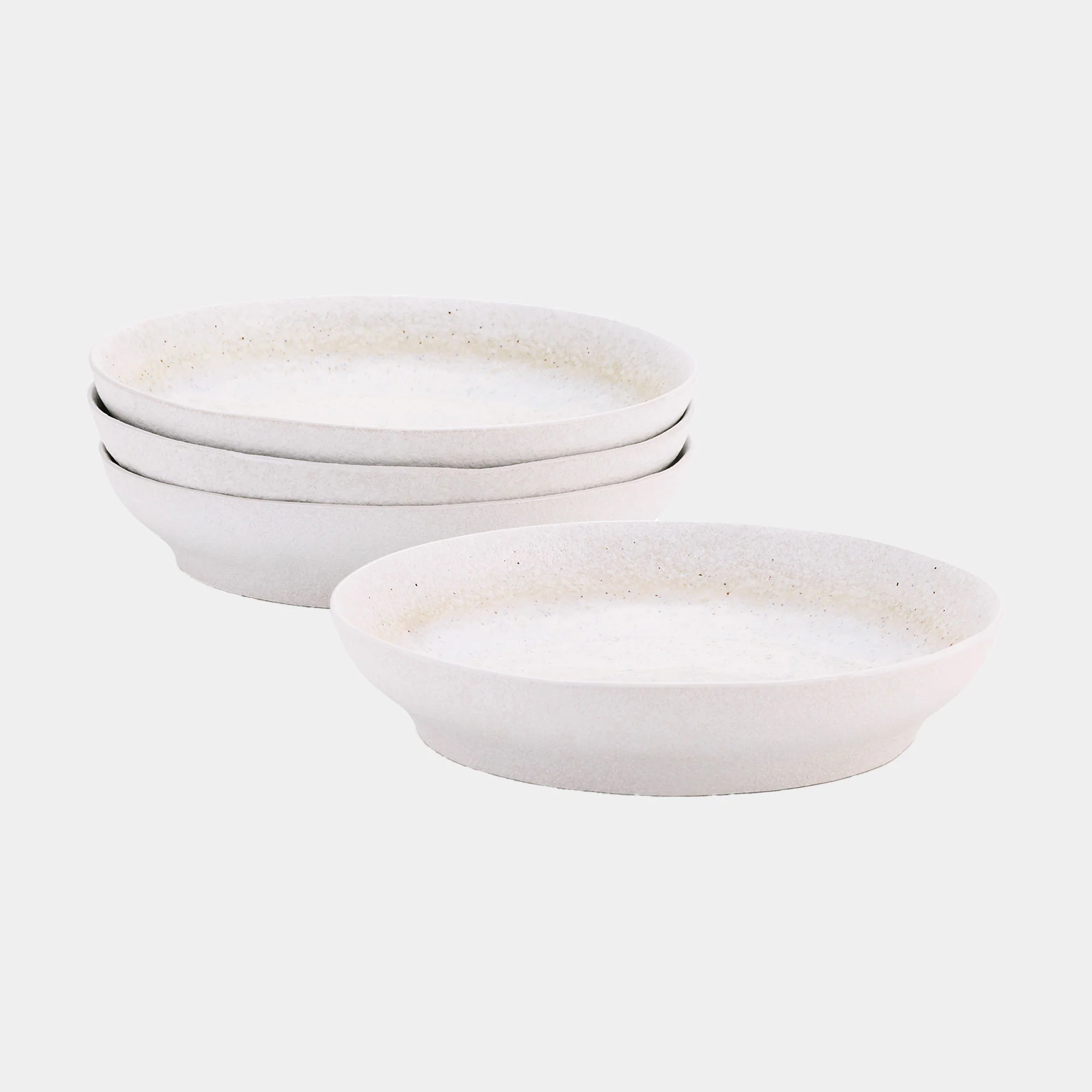 Mylor Soft White Stoneware - Pasta Bowls, Set of 4 - Image 3