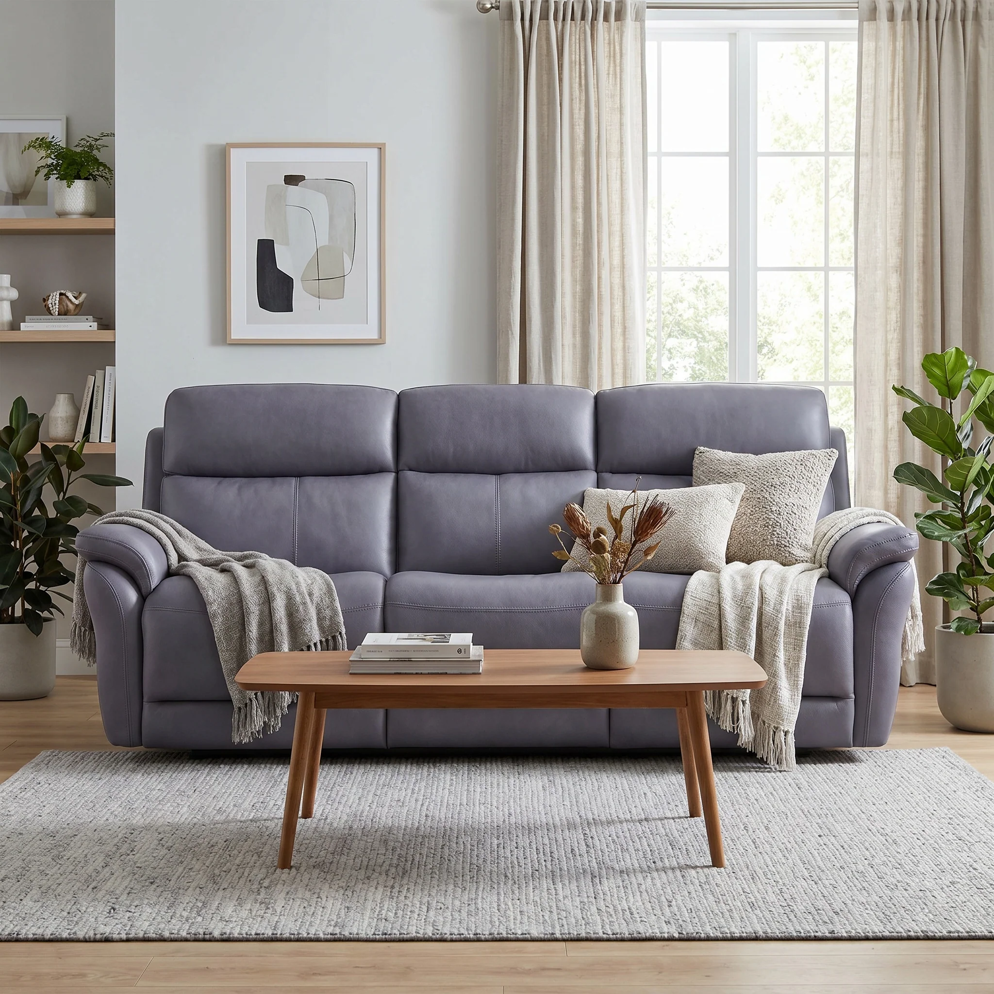 Nexus - 3 Seat 2 Power Recliner Sofa, Leather - Image 2