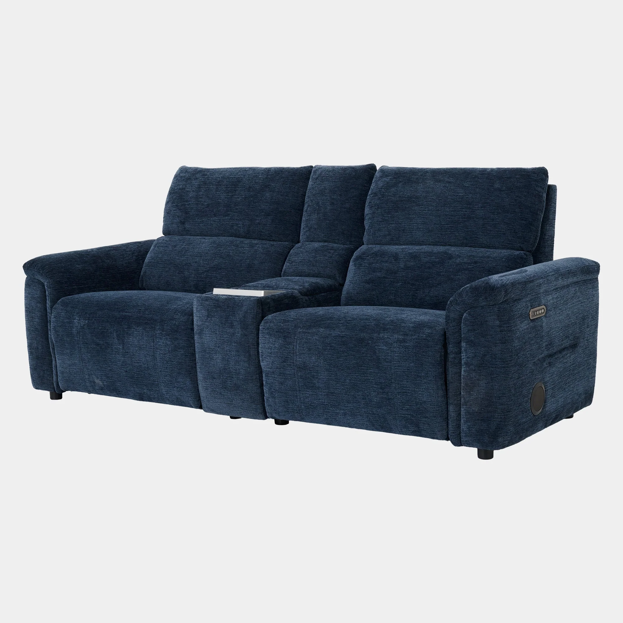 Odeon - 3 Seat Power Recliner Sofa With Touchscreen, Fabric - Image 4