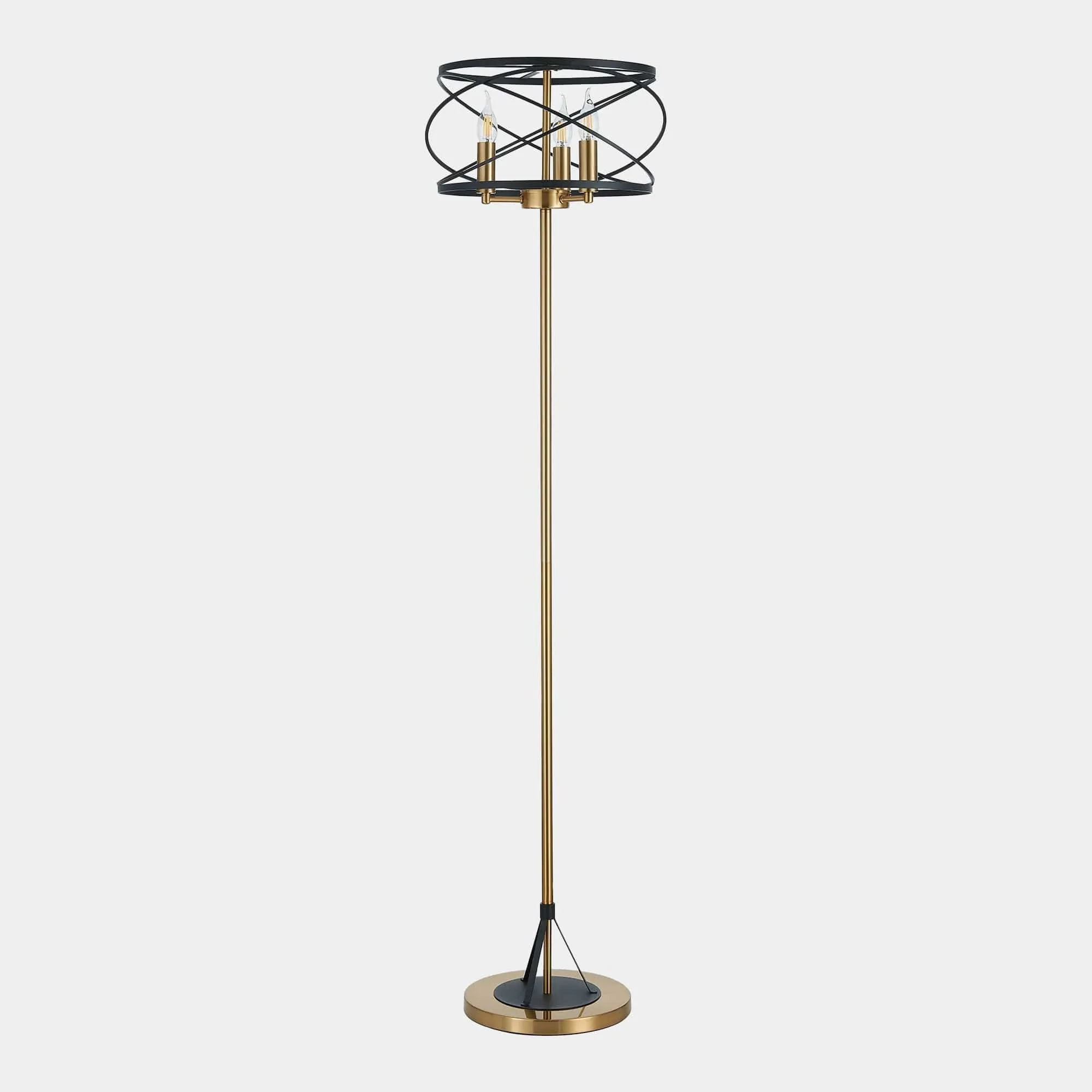 Oliver Black & Gold - Floor Lamp