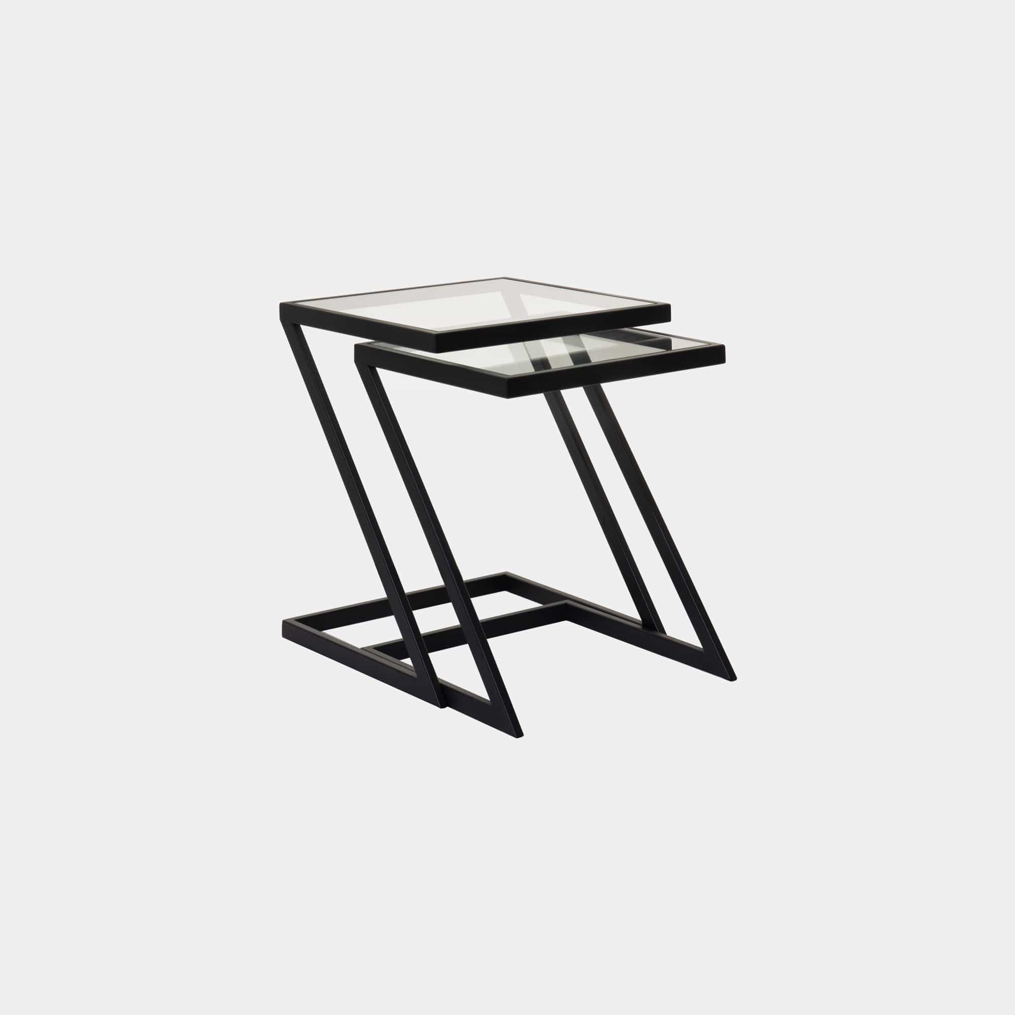 Padua - Glass Nest Tables, Two Tables