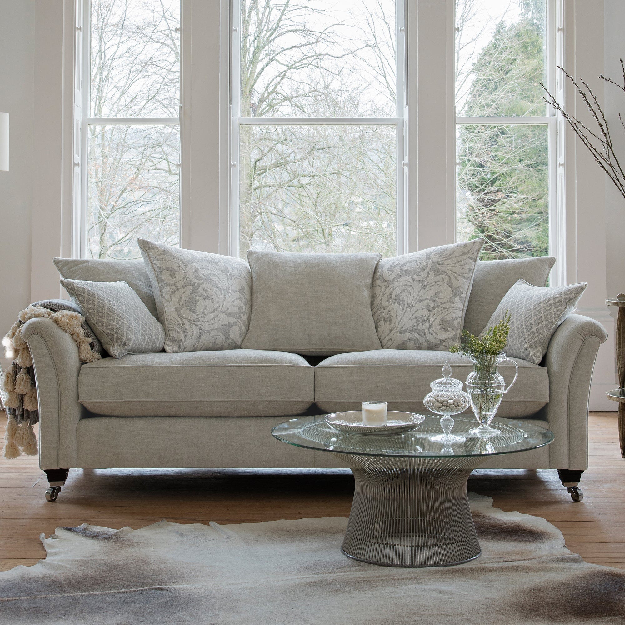 Parker Knoll Devonshire - Grand Pillow Back Sofa, Fabric - Image 2