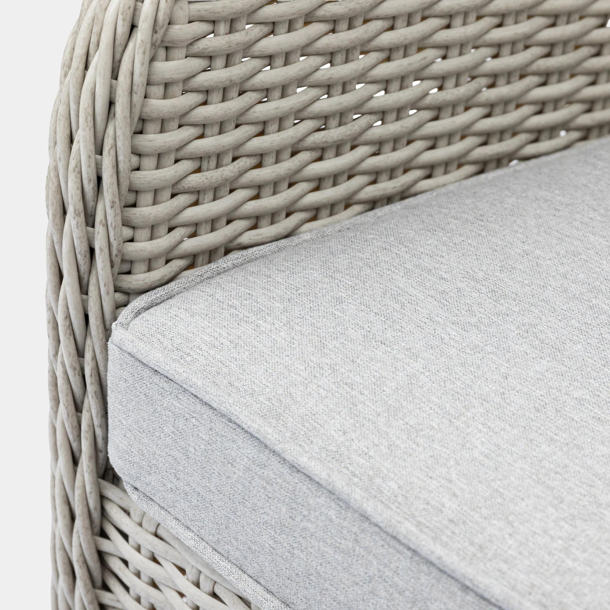 Pebble Beach - 3 Seat Garden Sofa Dining Set With Rising Table & Ice Bucket, Rattan Weave - Image 8