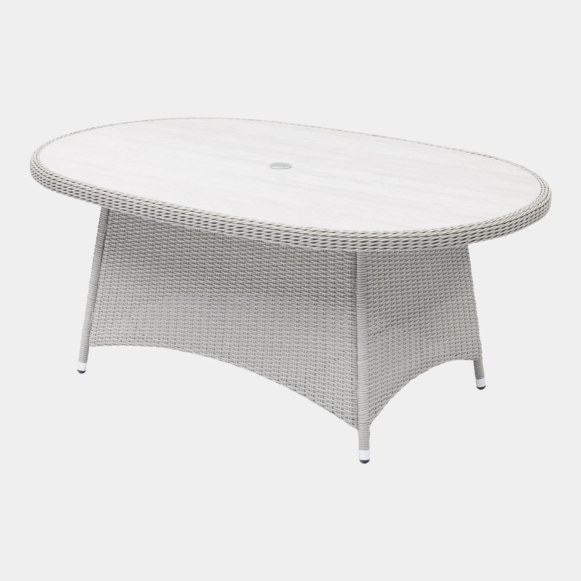 Pebble Beach - 6 Seat Garden Dining Set & Dining Table, Rattan Weave - Image 4