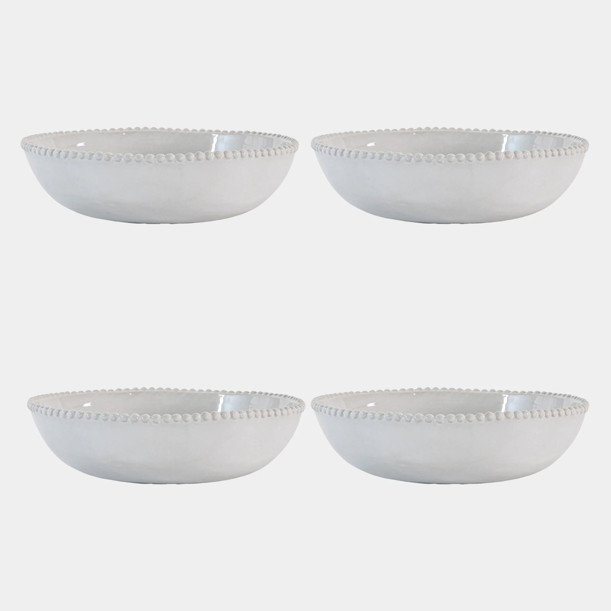Perola Beaded - Pasta Bowls, Set of 4