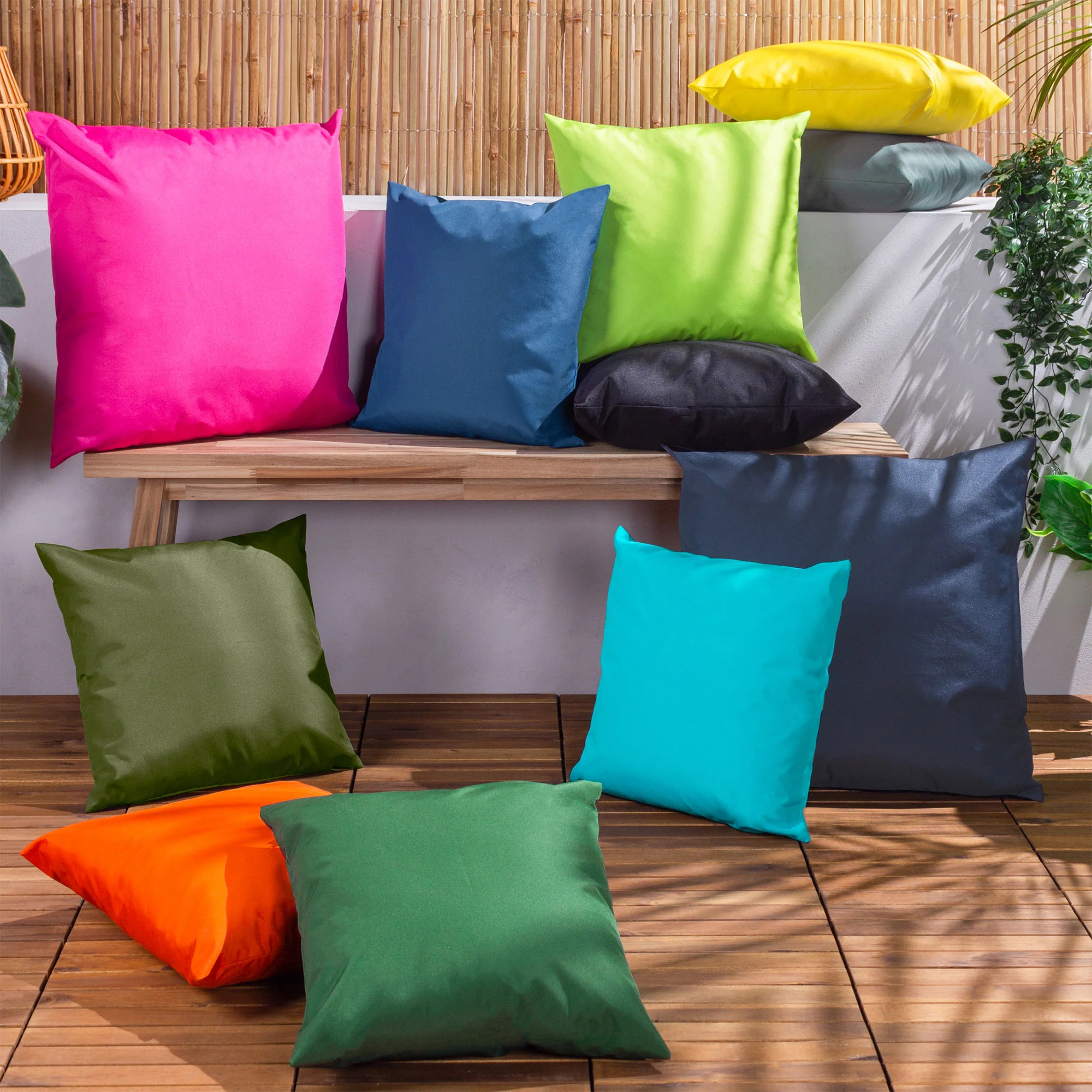Plain - Royal Blue Outdoor Cushion 43x43cm - Image 4