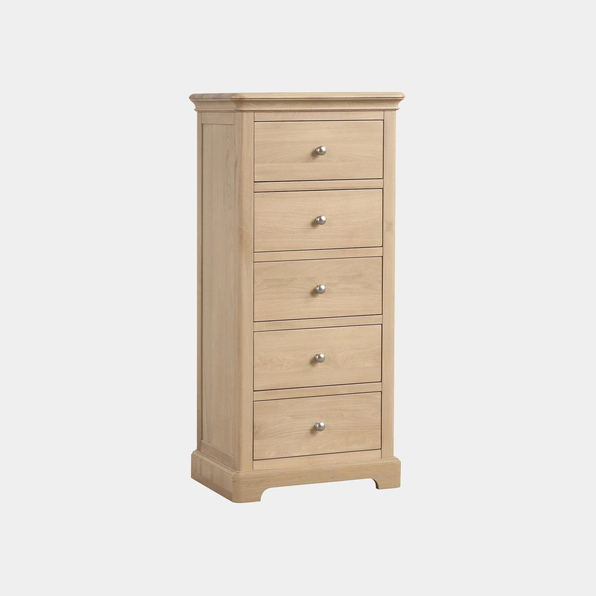 Ravenswood Oak - 5 Drawer Chest of Drawers, Tall