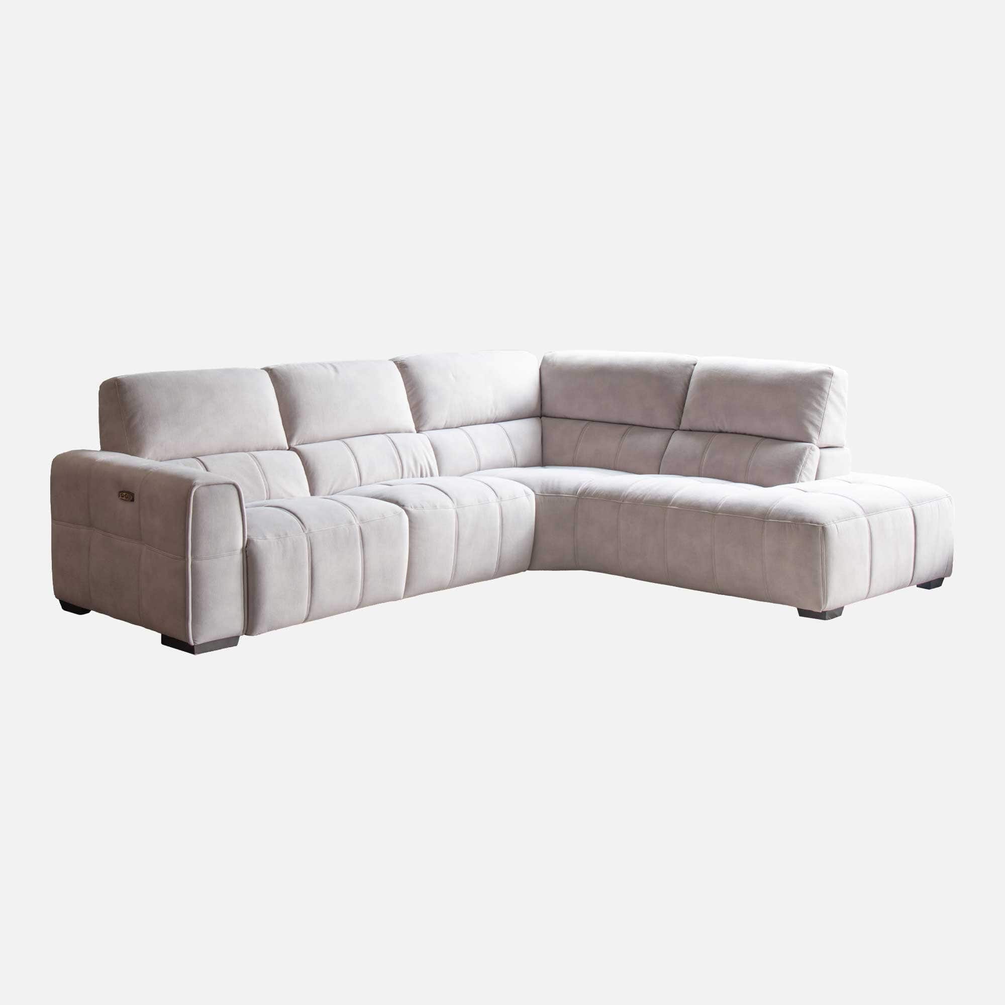 Michigan - RHF Power Recliner Corner Sofa, Fabric
