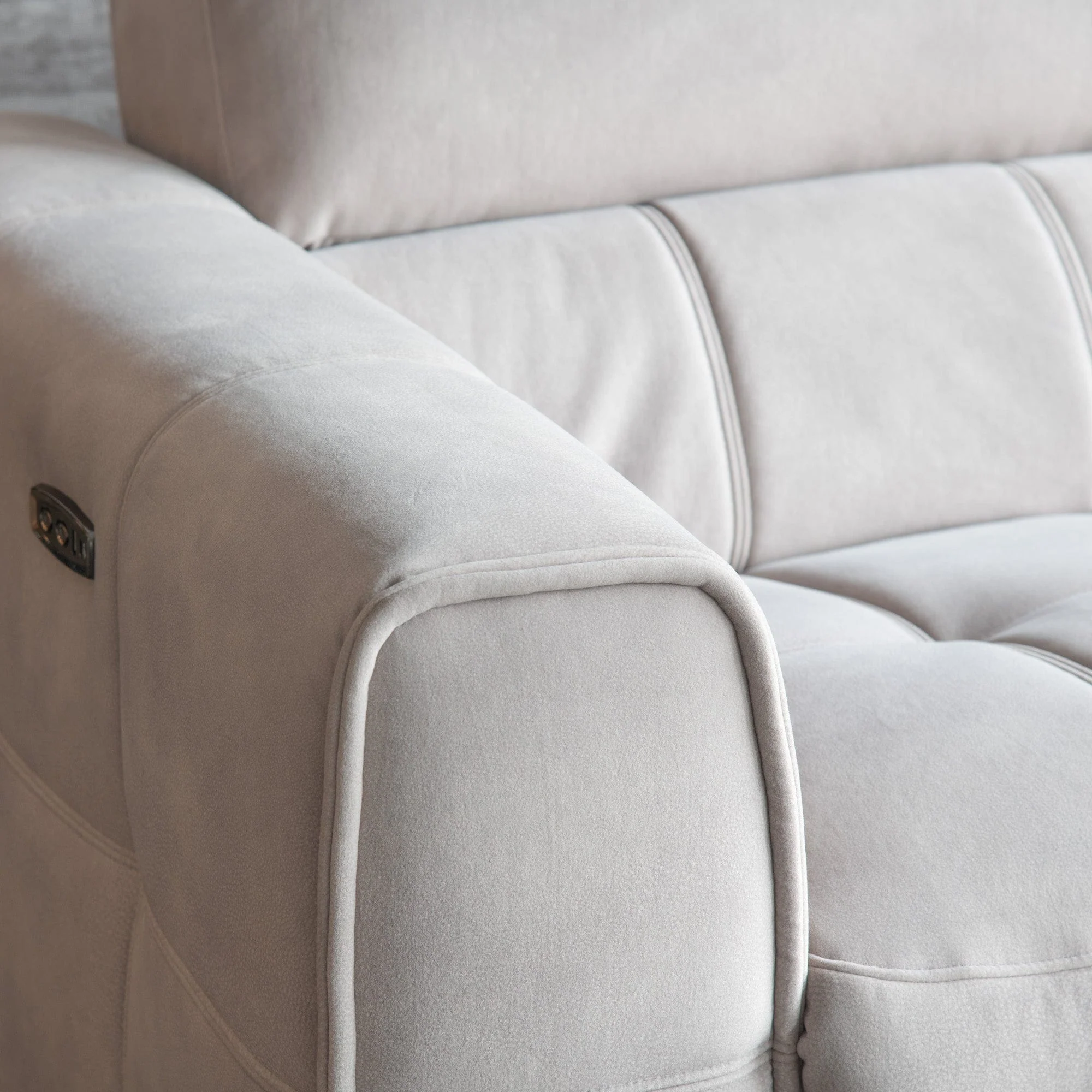 Michigan - RHF Power Recliner Corner Sofa, Fabric - Image 4