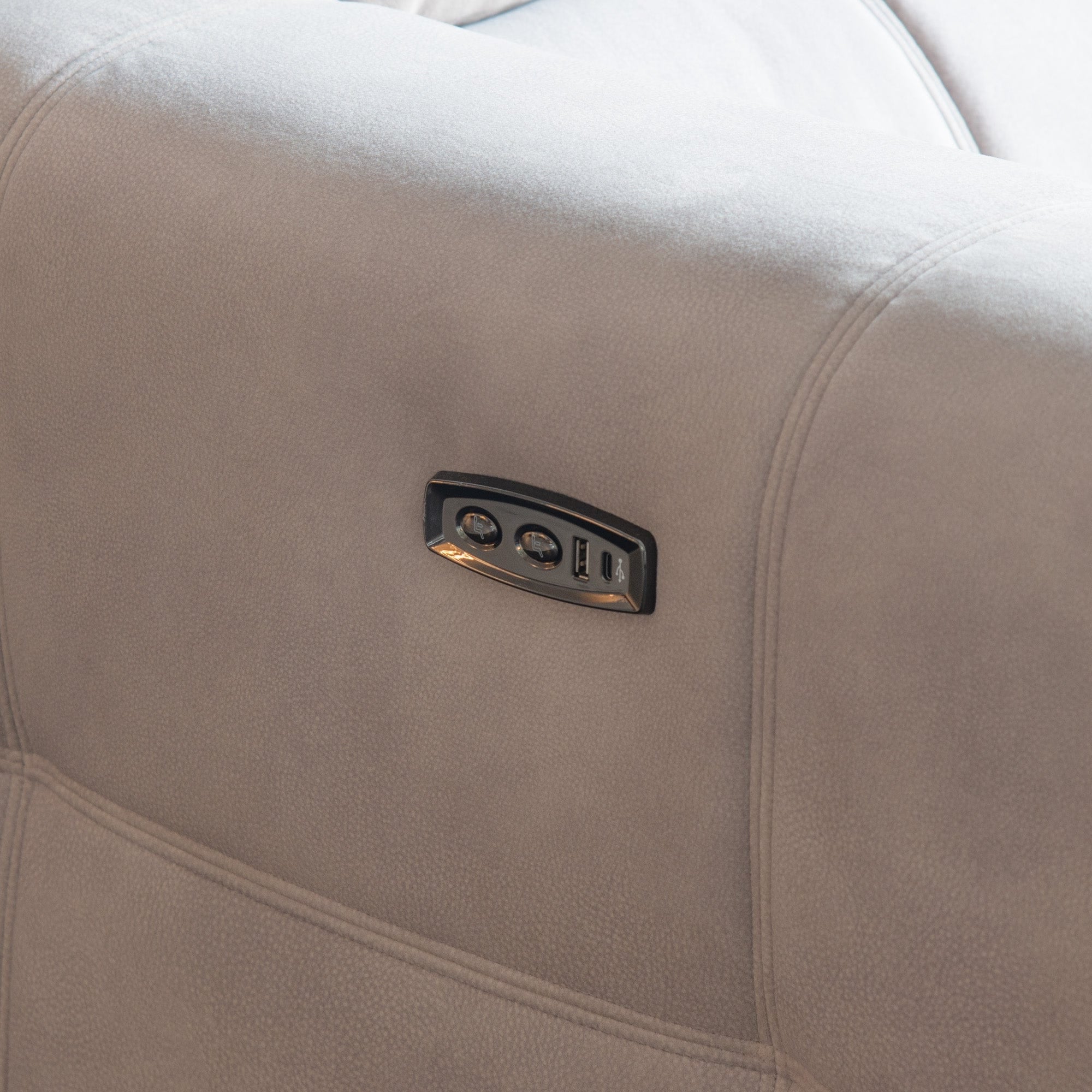 Michigan - RHF Power Recliner Corner Sofa, Fabric - Image 5
