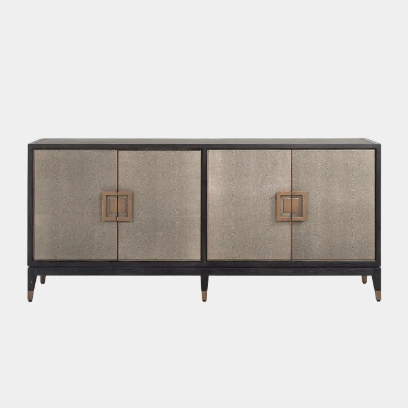 Ridgeville - 4 Door Sideboard, Faux Shagreen - Image 2
