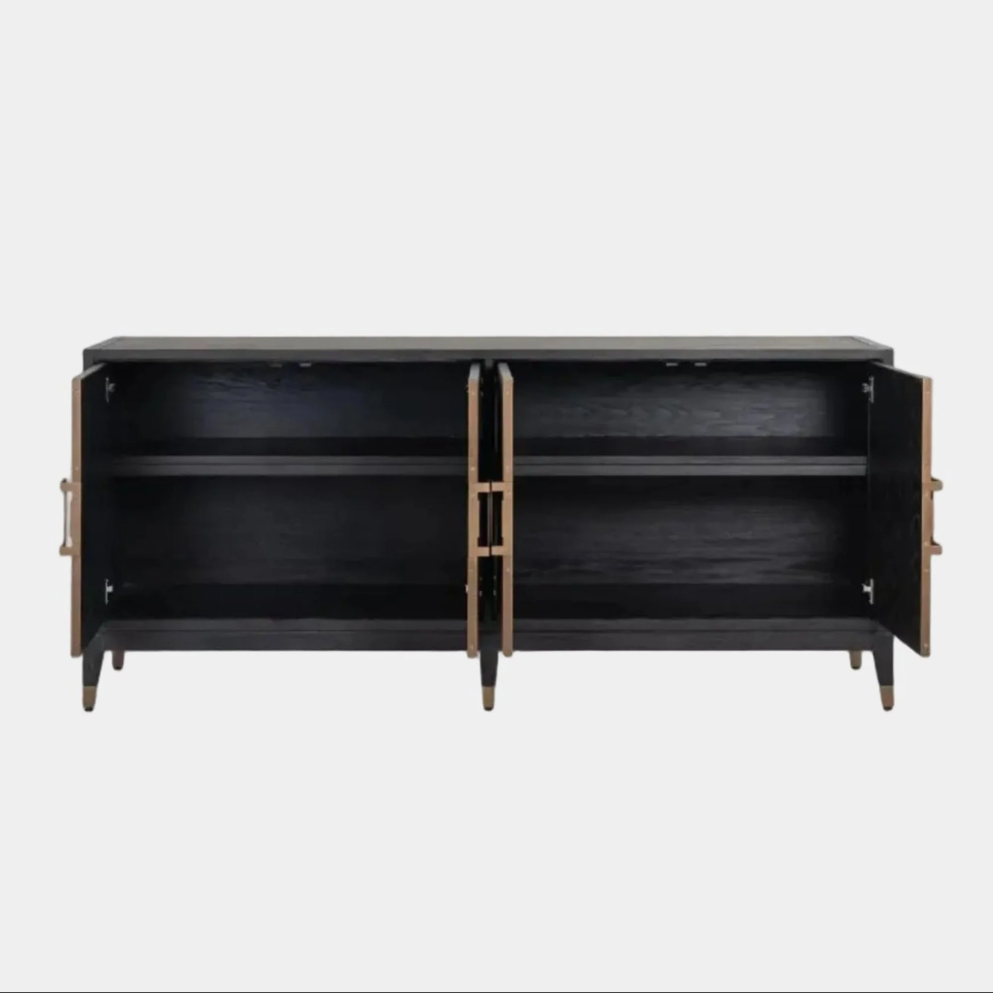 Ridgeville - 4 Door Sideboard, Faux Shagreen - Image 3