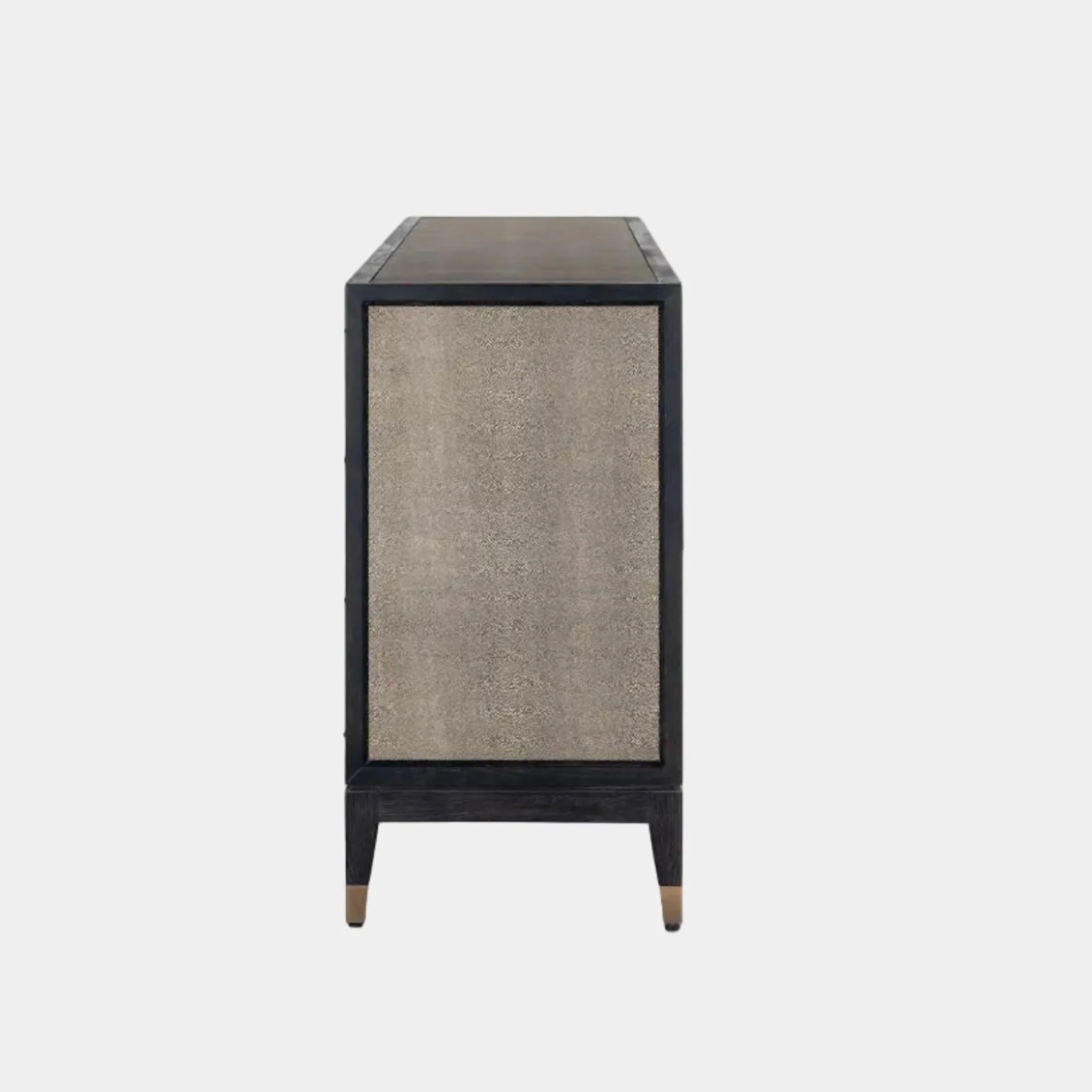 Ridgeville - 4 Door Sideboard, Faux Shagreen - Image 4
