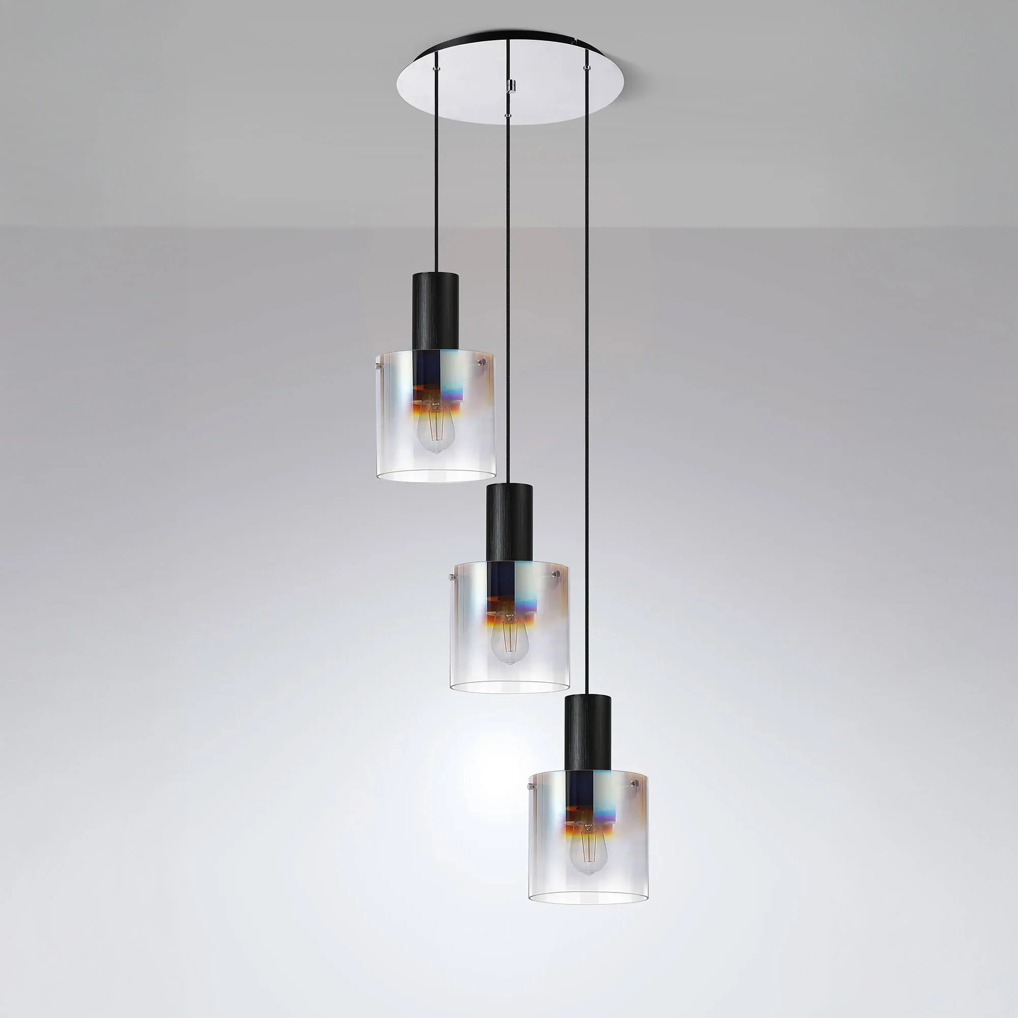 Rizzi Chrome - Pendant Ceiling Light, 3 Light - Image 5