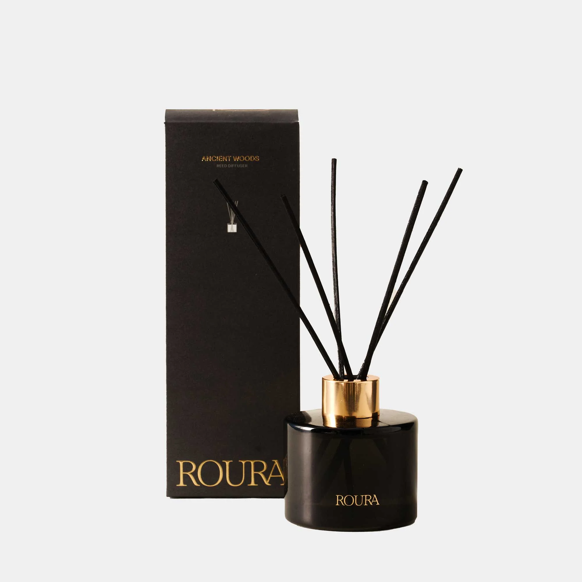 Roura Ancient Woods - Cedar Wood, Musk & Incense Candle & Reed Diffuser Set - Image 3