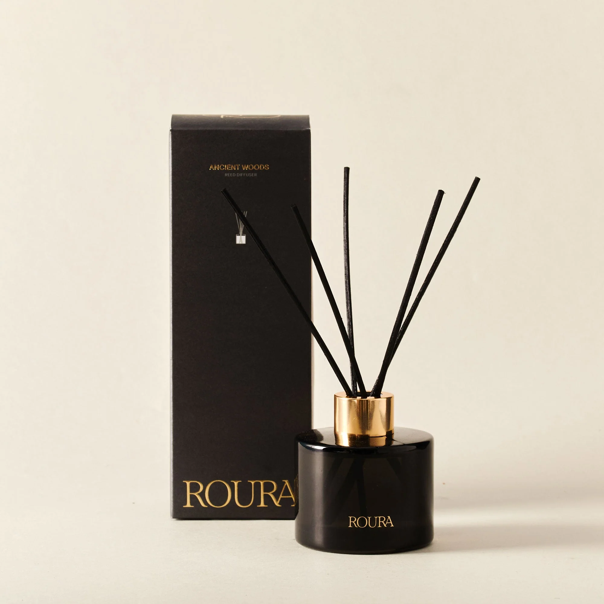 Roura Ancient Woods - Cedar Wood, Musk & Incense Candle & Reed Diffuser Set - Image 4