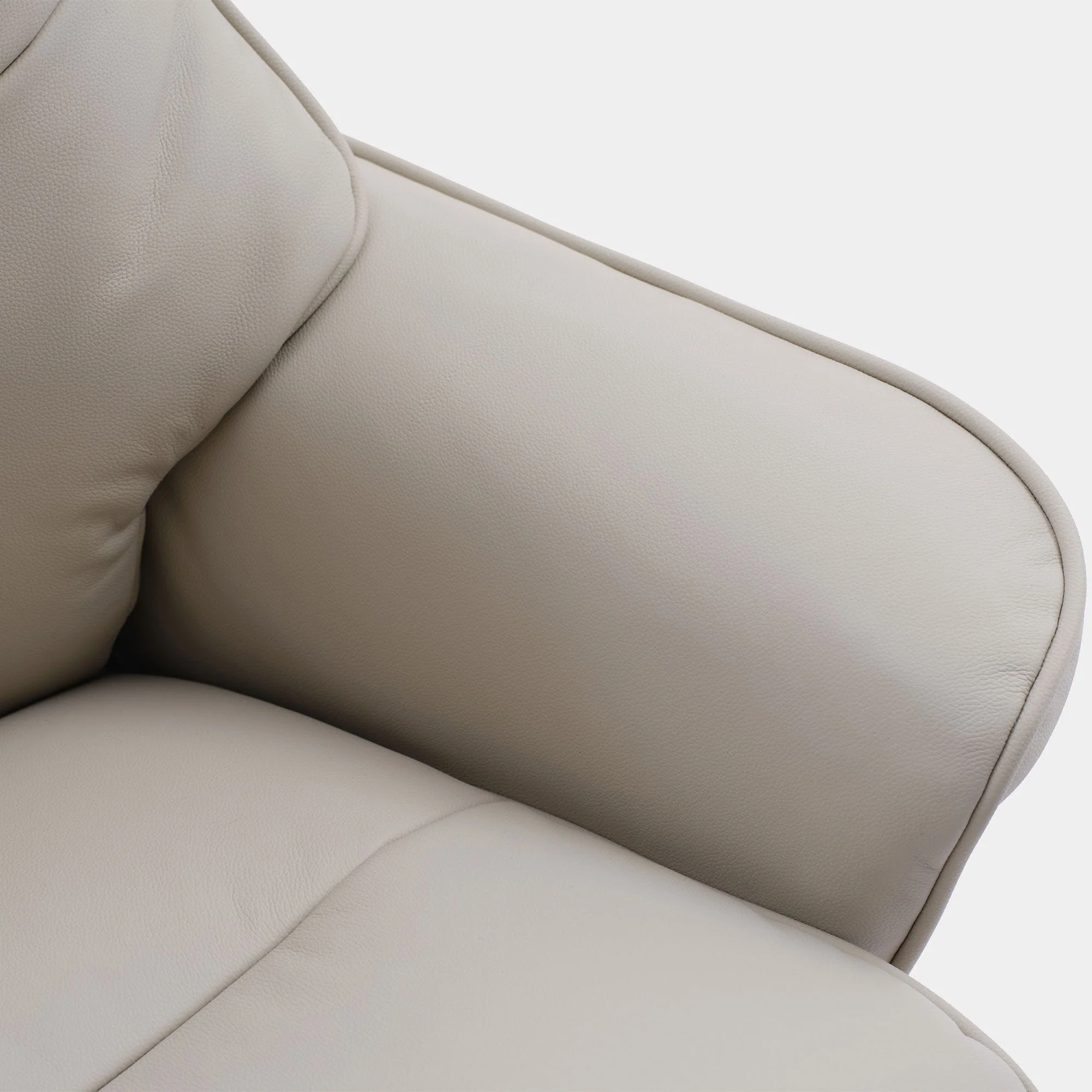 Royale - Swivel Recliner Chair & Footstool, Leather - Image 10
