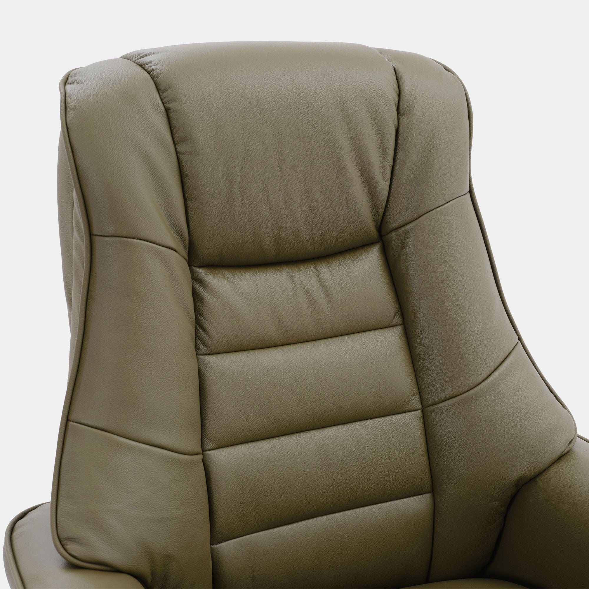 Royale - Swivel Recliner Chair & Footstool, Leather - Image 4