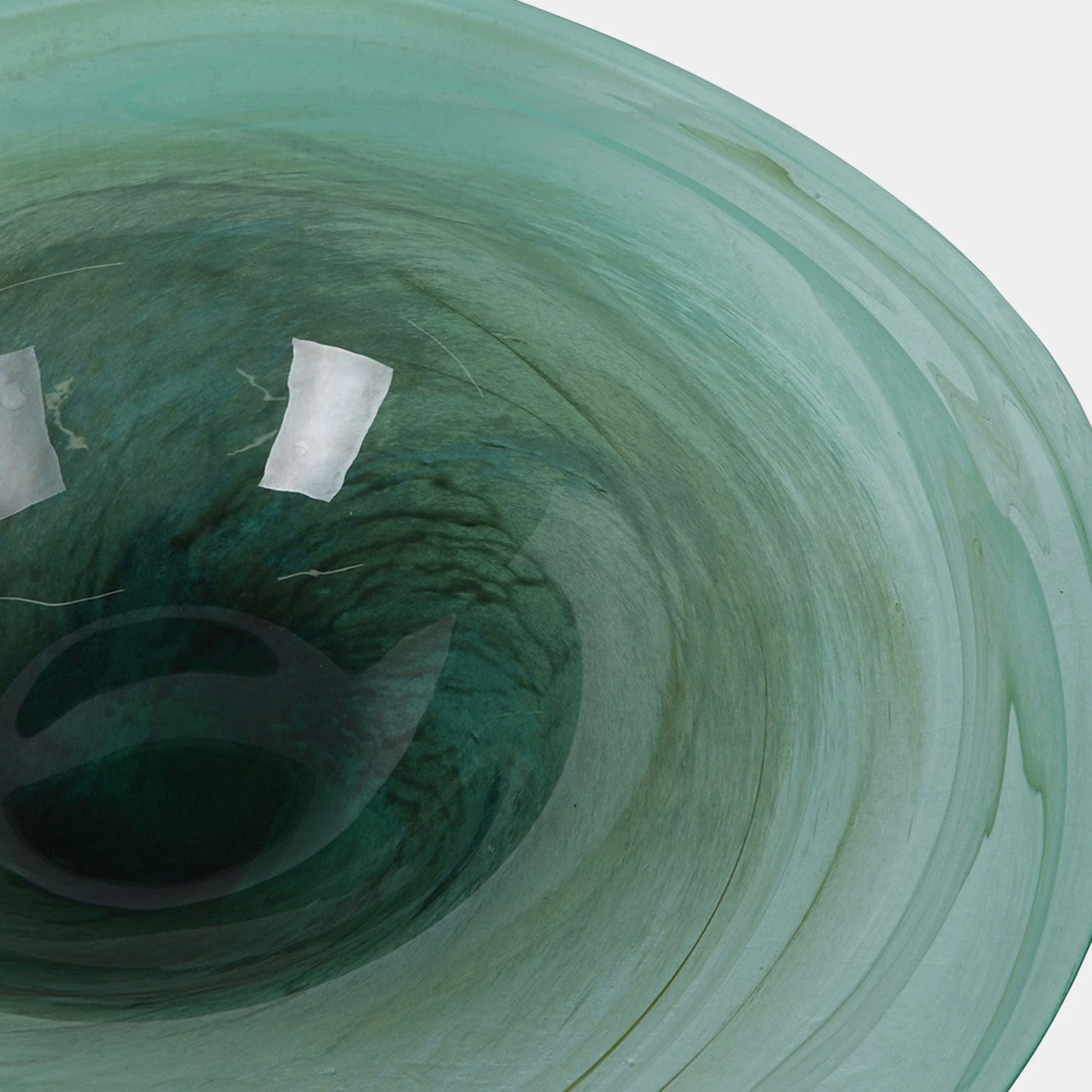 Saturn - Decorative Bowl, Green Glass - Image 3