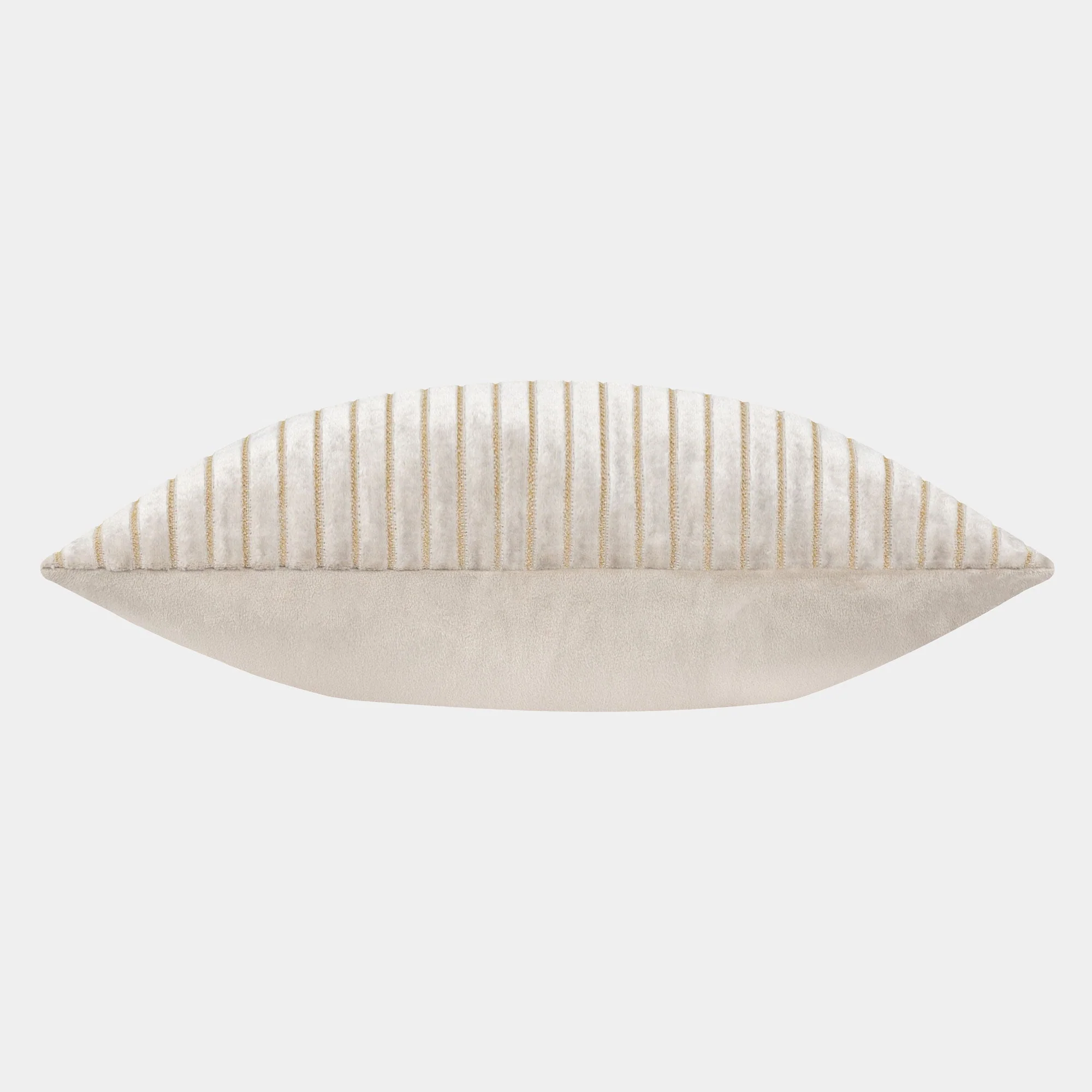 Savoy Stripe Velvet - Oyster Cushion 50x50cm - Image 3