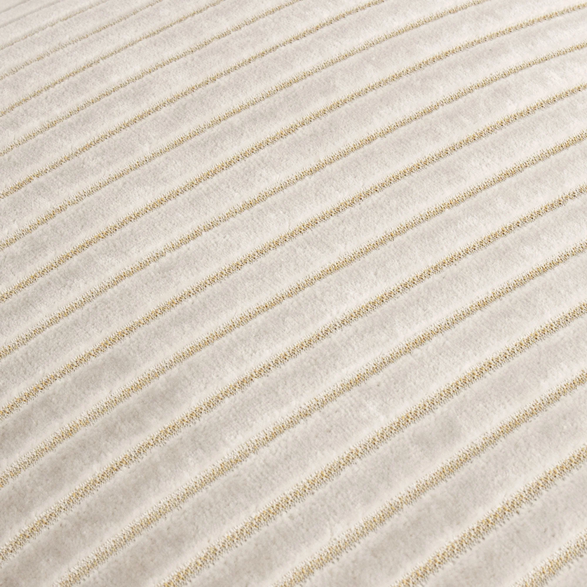 Savoy Stripe Velvet - Oyster Cushion 50x50cm - Image 4