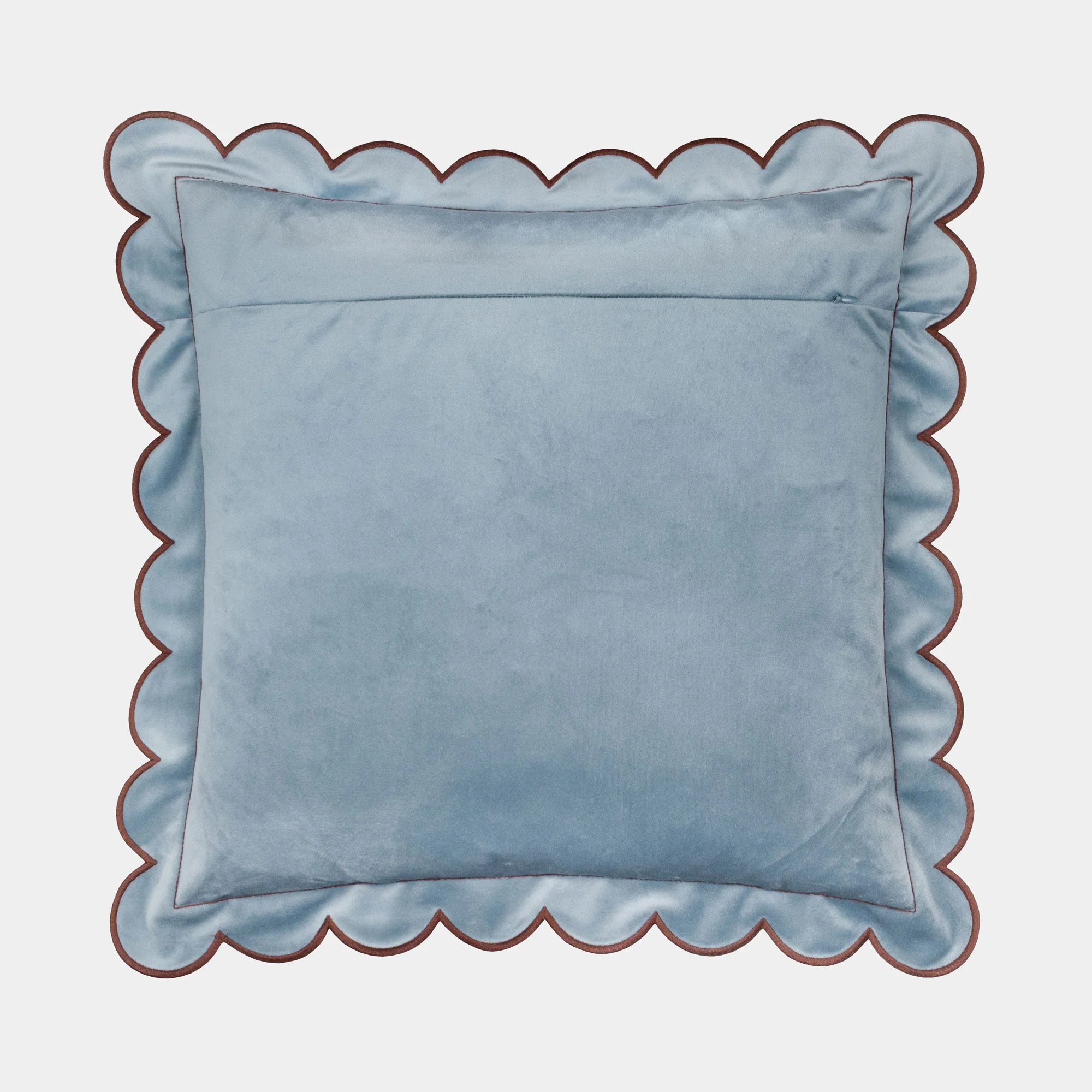 Scallop Velvet - Blue Cushion 45x45cm - Image 5
