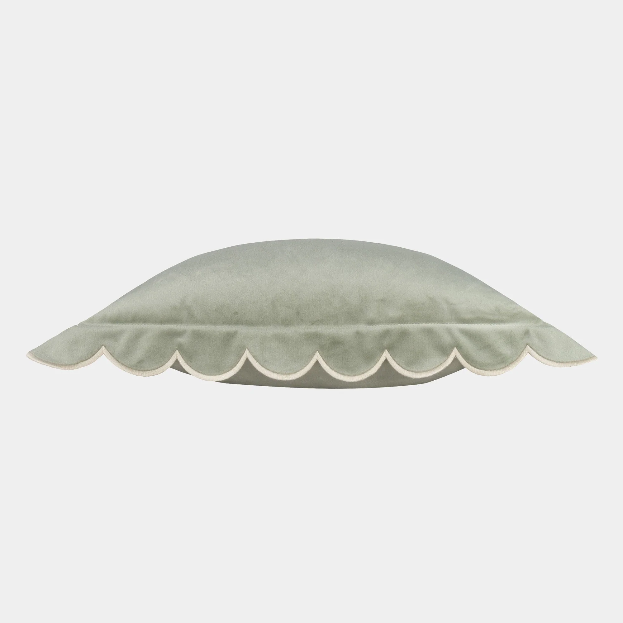 Scallop Velvet - Green Cushion 45x45cm - Image 3