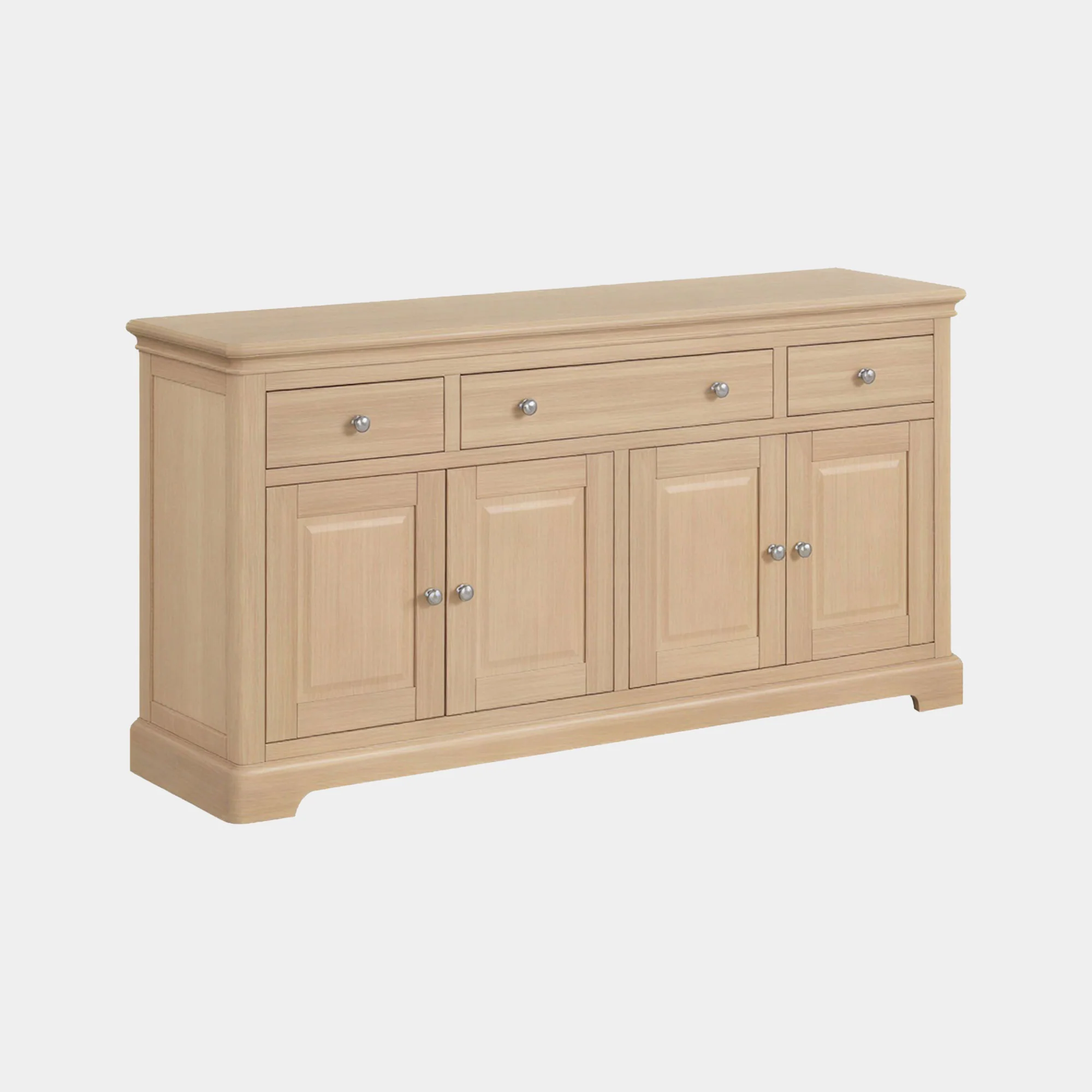 Sidmouth - 4 Door Sideboard With Drawers, Oak