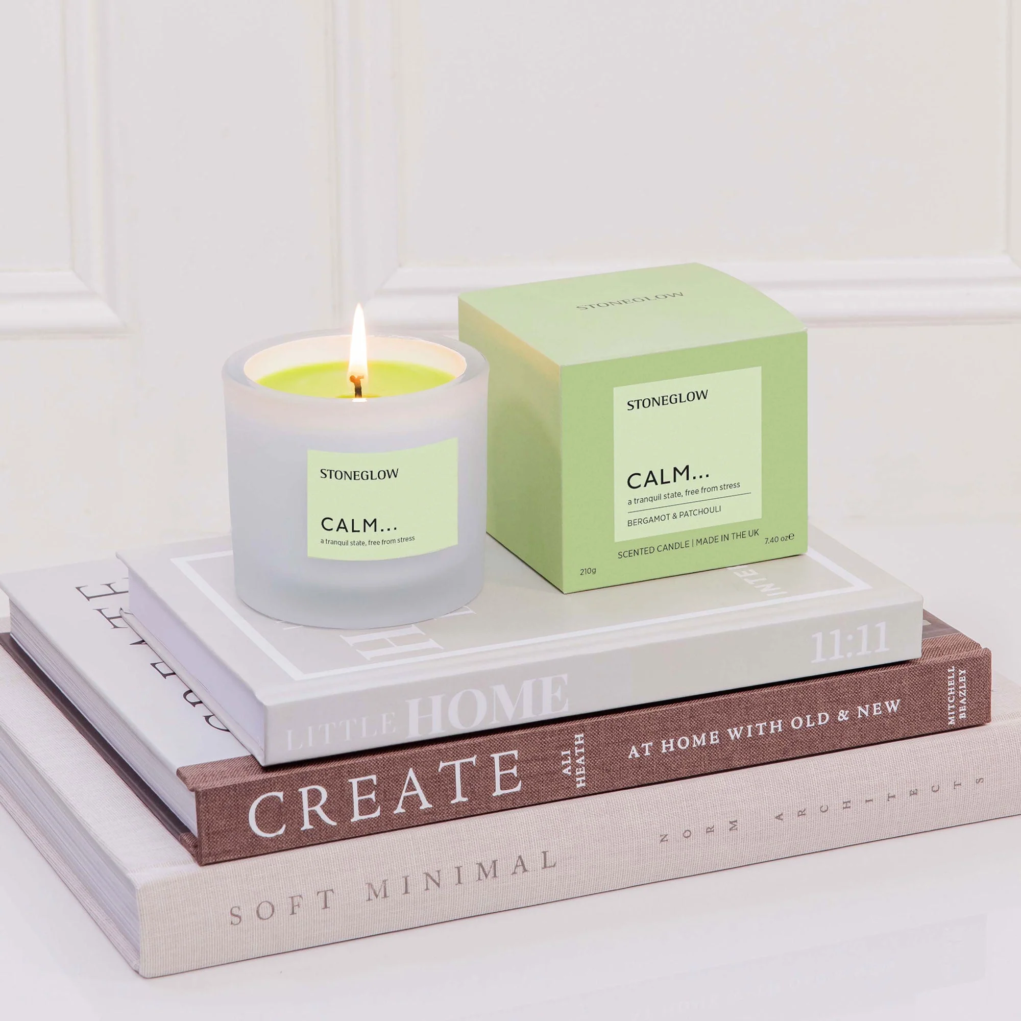 Stoneglow Calm - Bergamot & Patchouli Candle 210g - Image 2