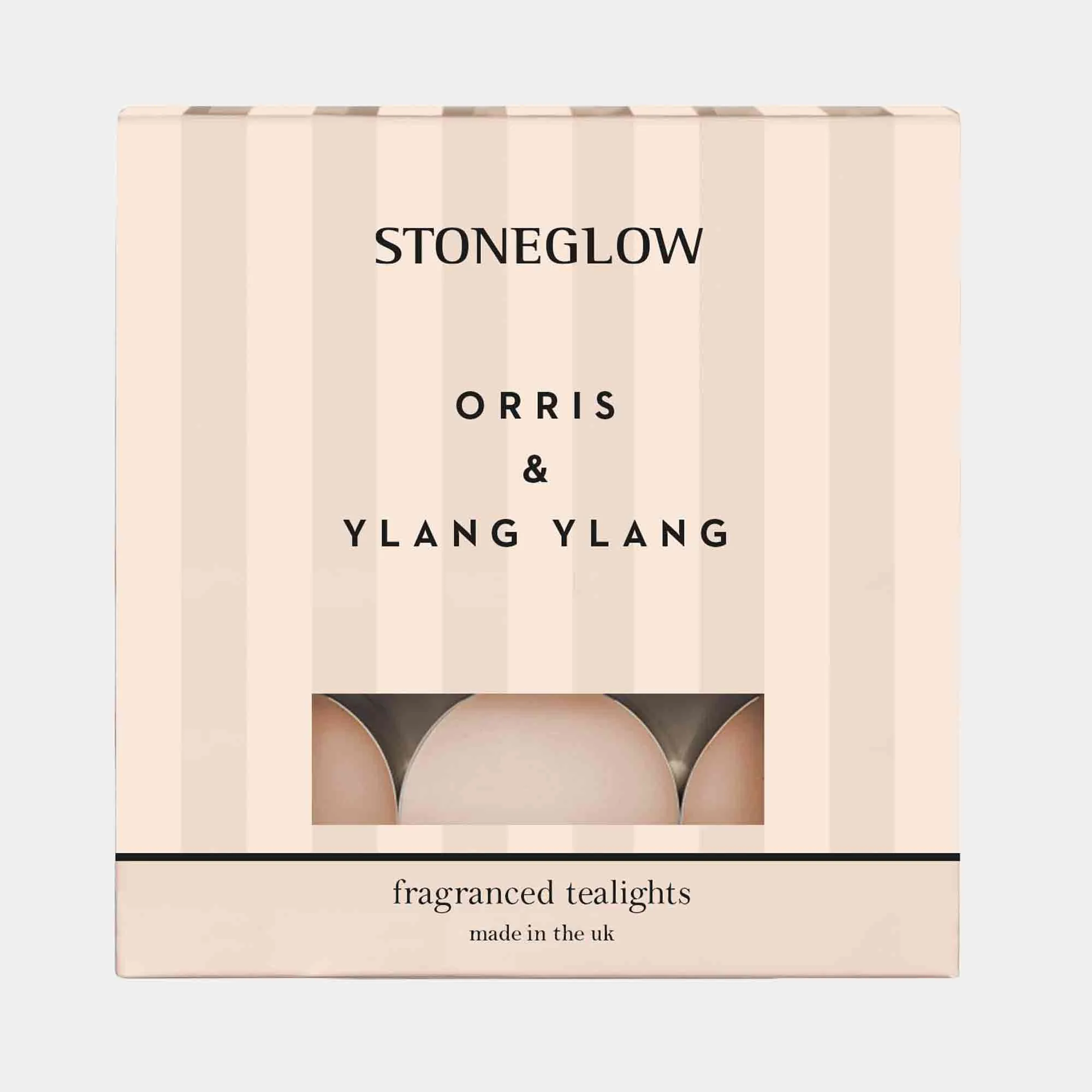 Stoneglow Modern Classics - Orris & Ylang Ylang Tealight Candles, Set of 2 - Image 3