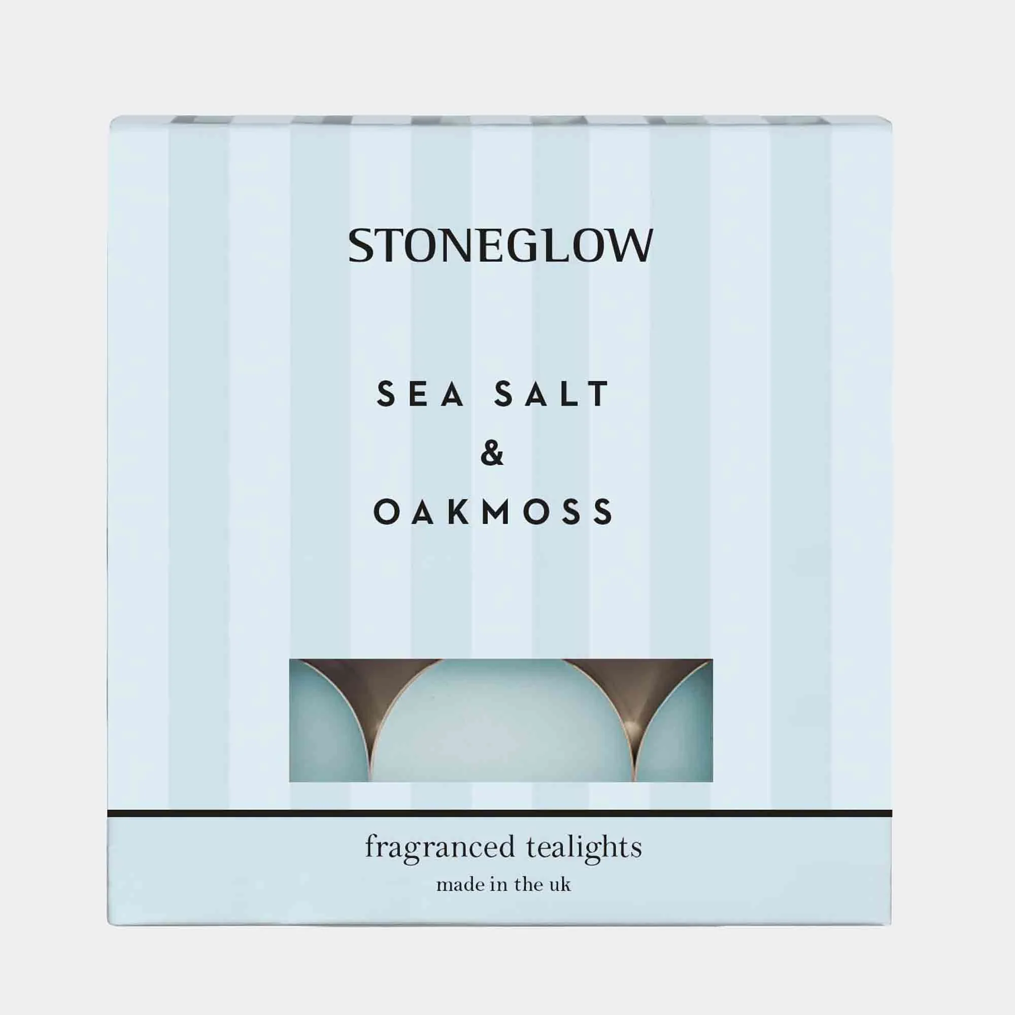 Stoneglow Modern Classics - Sea Salt & Oakmoss Tealight Candles, Set of 2 - Image 3