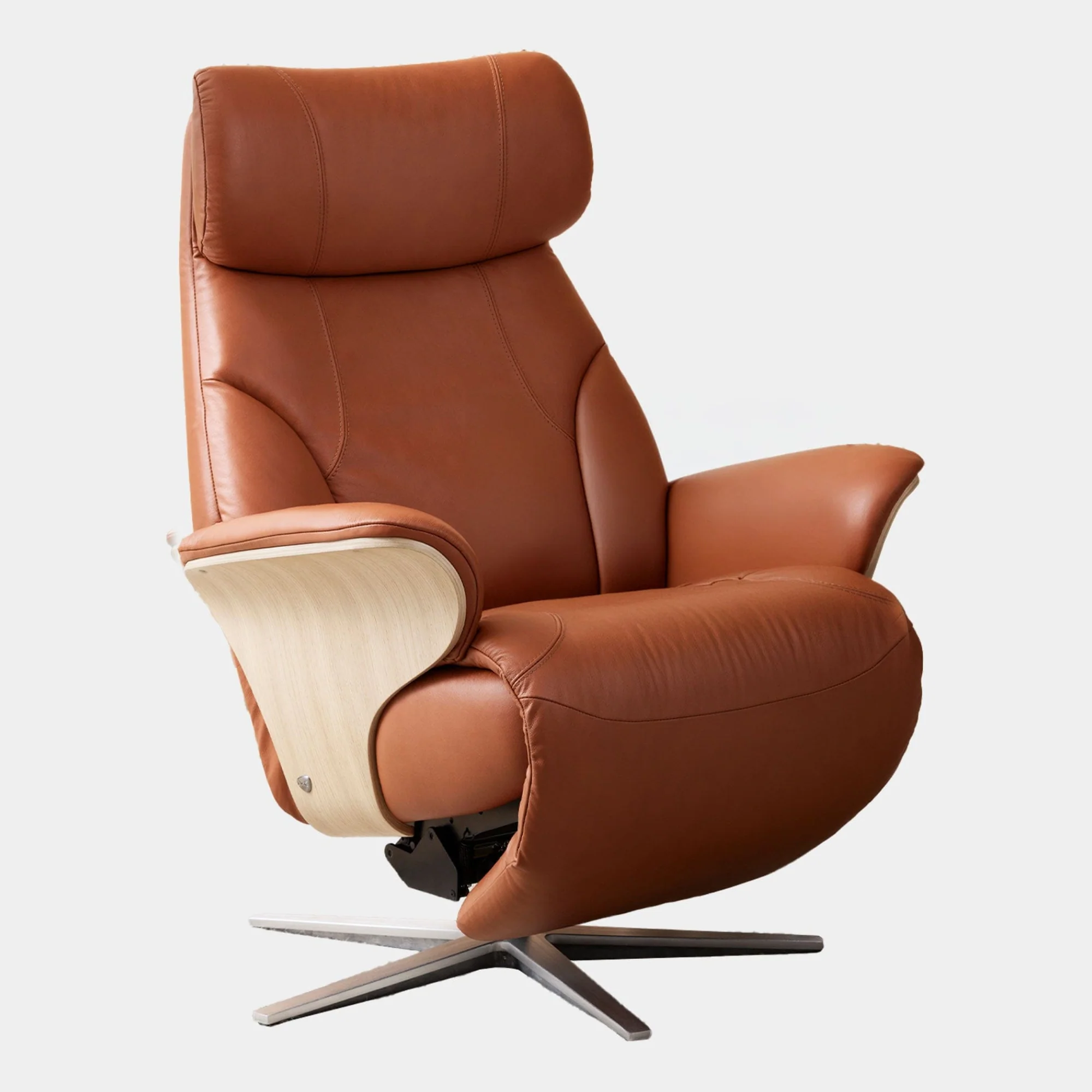 Stressless Adam - Chair & Stool With Cross Power Base, Leather