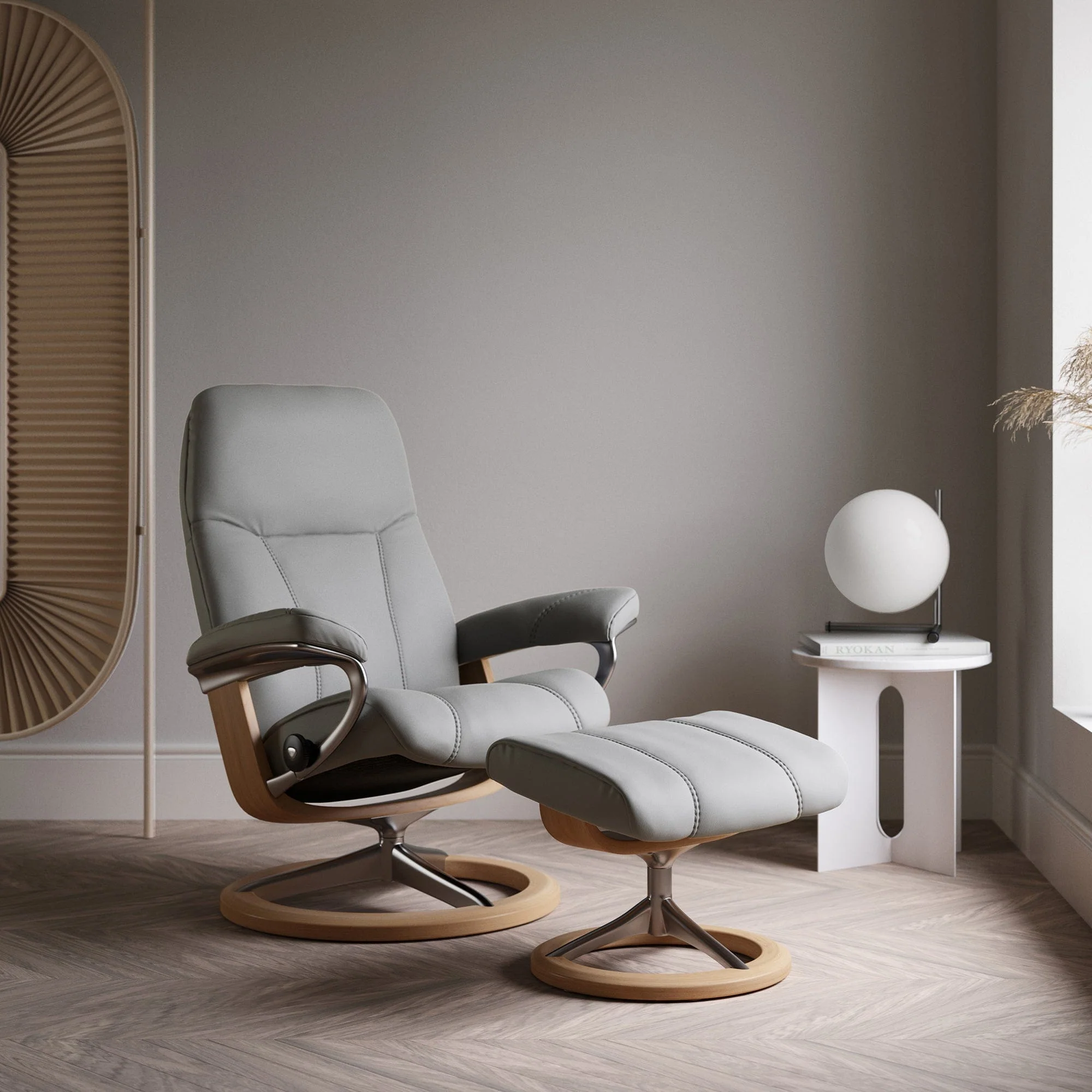 Stressless Consul - Armchair & Stool, Signature Leather - Image 2