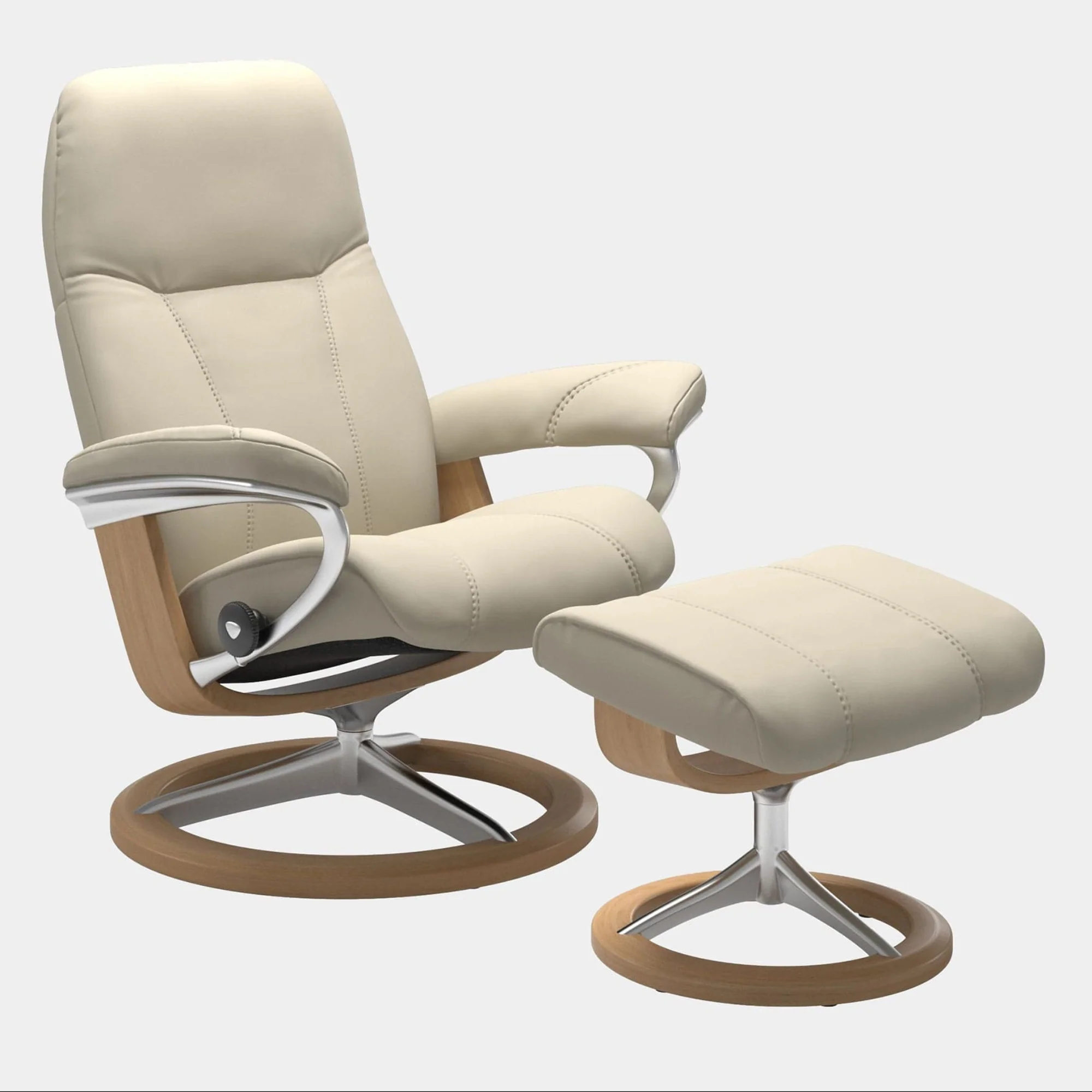 Stressless Consul - Armchair & Stool, Signature Leather - Image 3