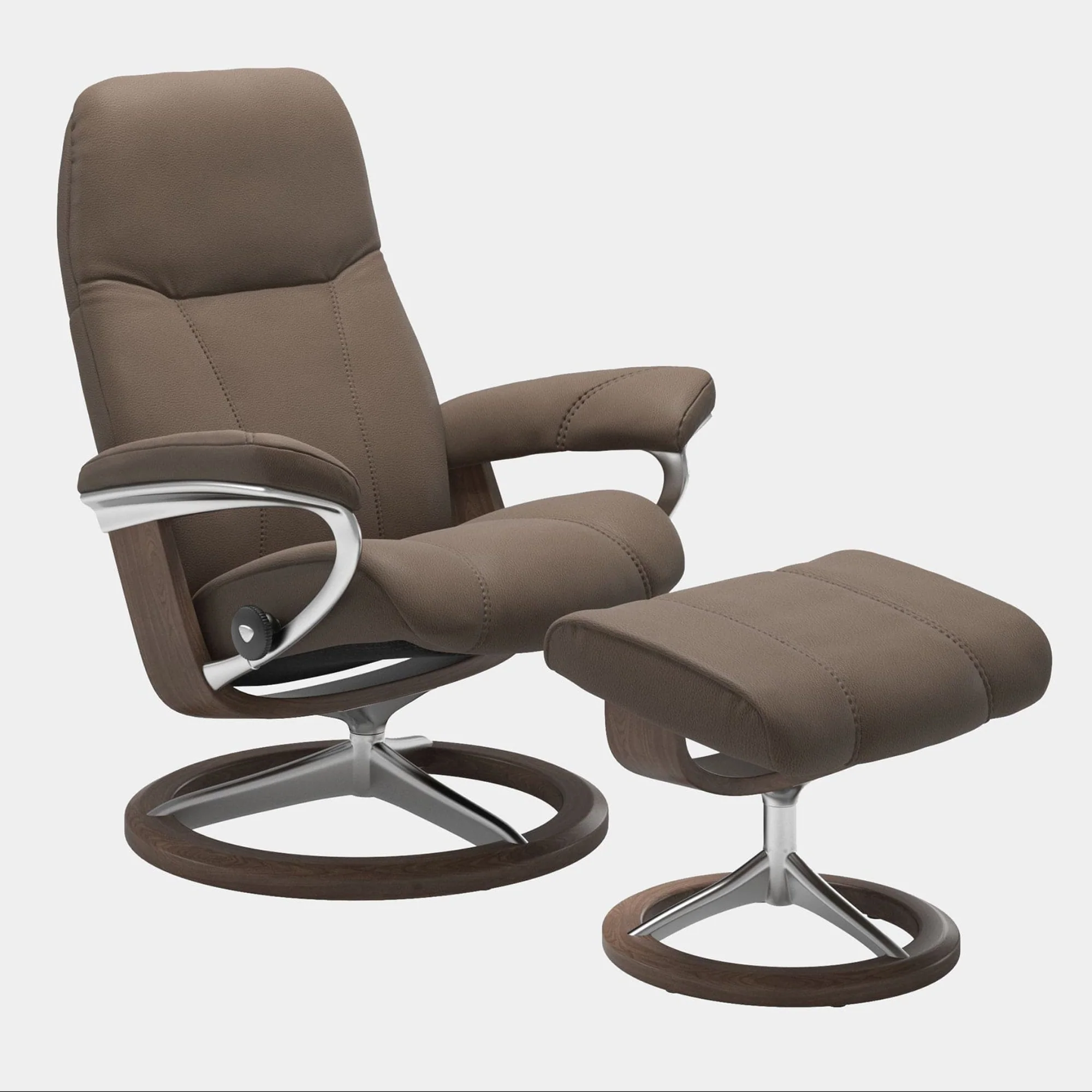 Stressless Consul - Armchair & Stool, Signature Leather - Image 4