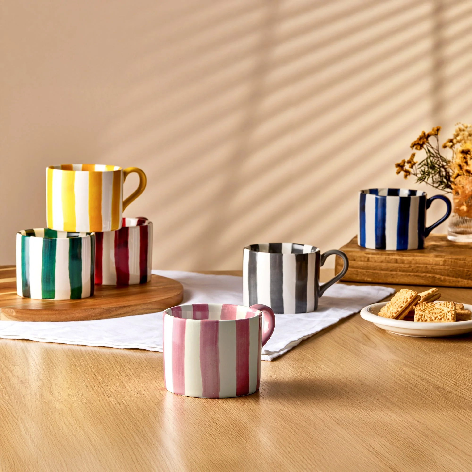 Blue Stripe - Mugs, Set of 2 - Image 5