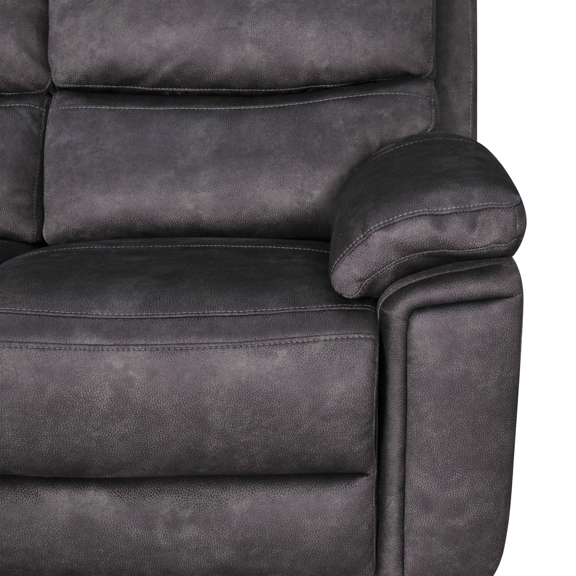 Tampa - 3 Seat Power Recliner Sofa, Fabric - Image 4