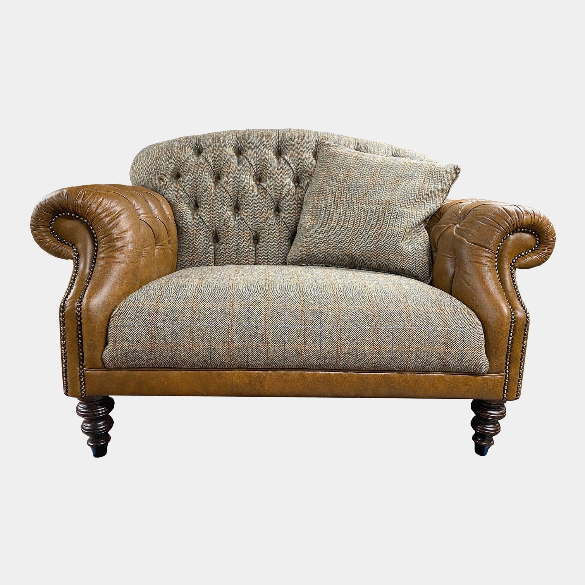 Tetrad Arbroath - Harris Tweed Snuggler, Fabric & Leather